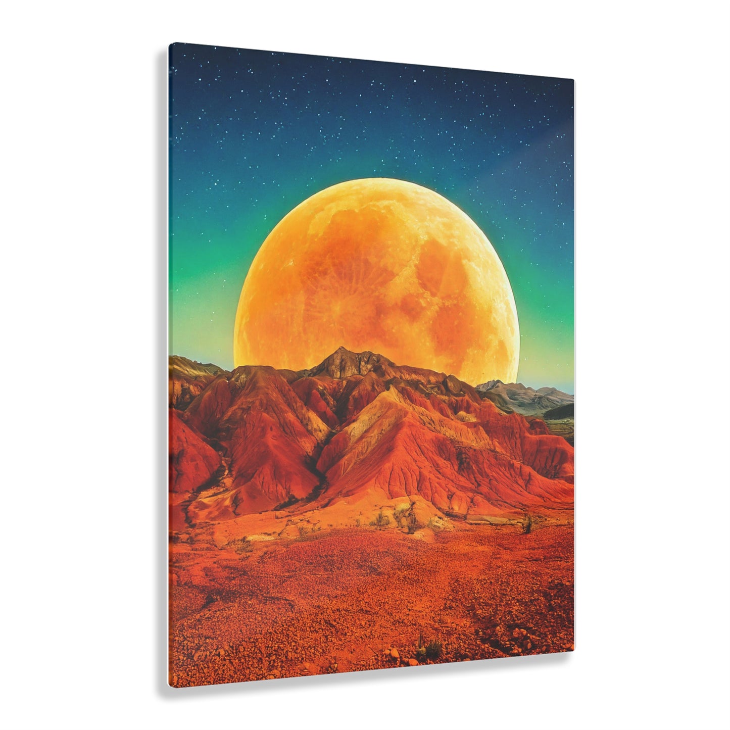 Yellow Planet Acrylic Prints