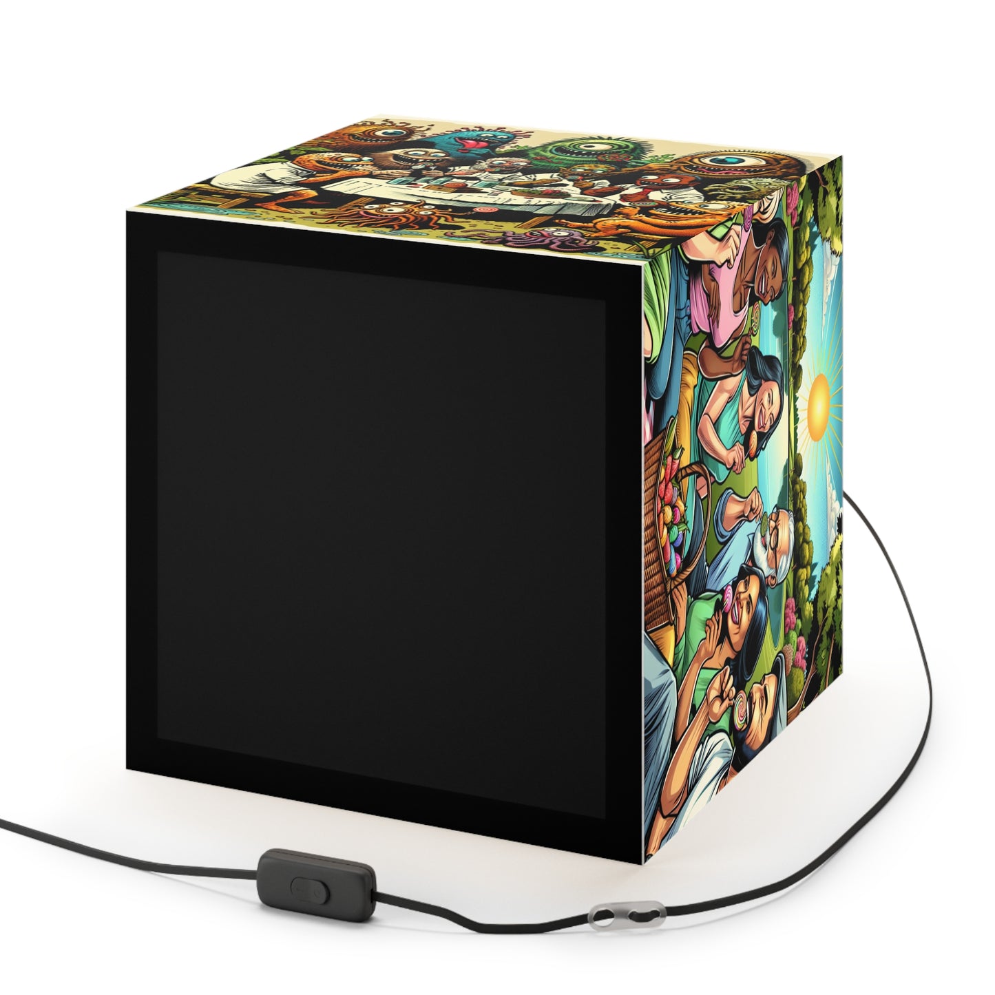 Love Great Friends Light Cube Lamp