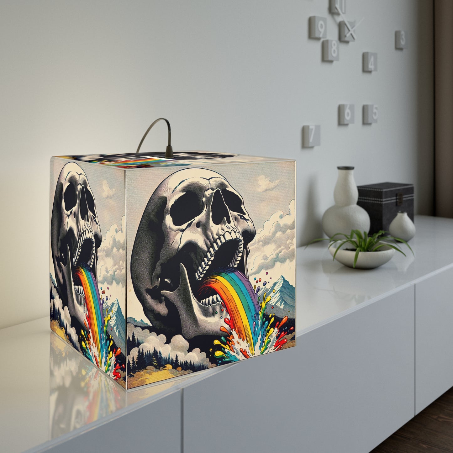 Head Strong Light Cube Lamp