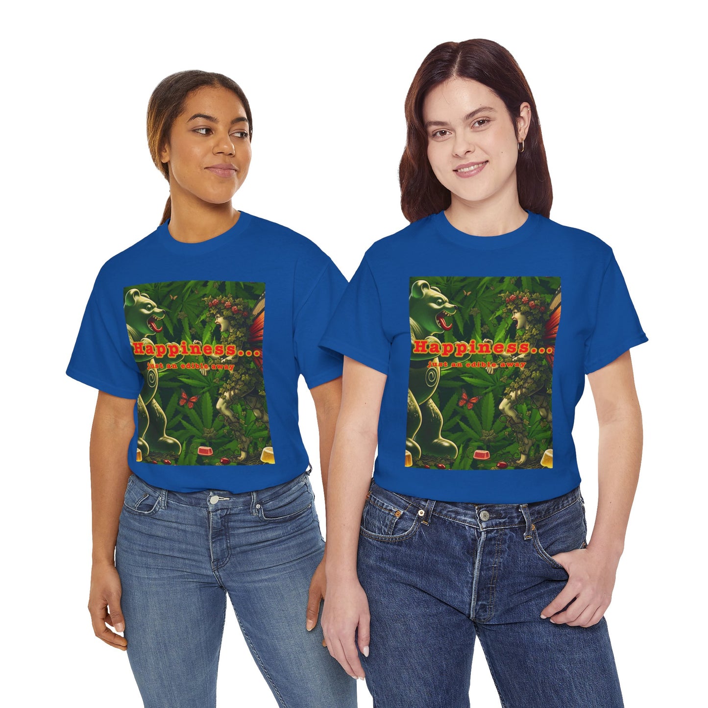 Happiness Jungle Unisex Heavy Cotton Tee, Graphic T-Shirt, Nature Lover Gift, Summer Wardrobe Essential, Unisex Casual Wear