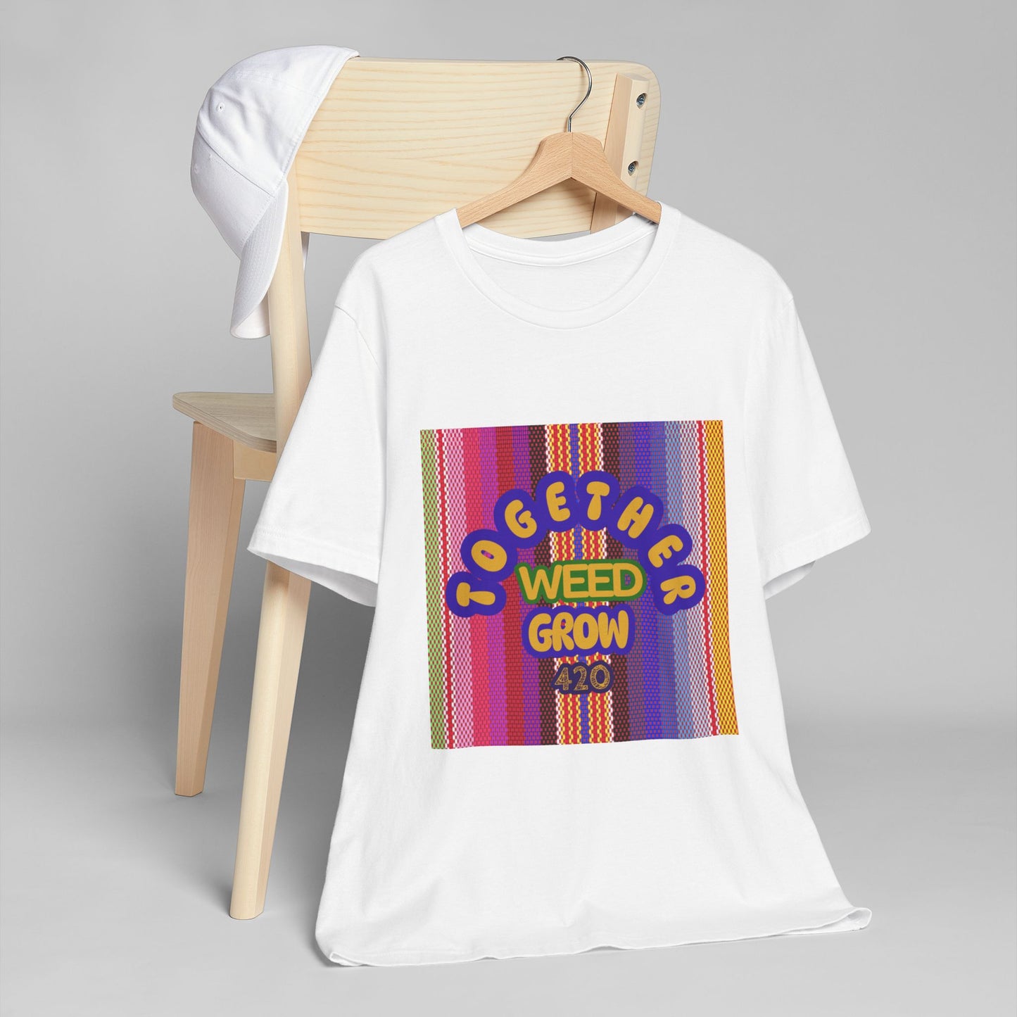 Together We Grow Weed Unisex Jersey T-Shirt - Vibrant Cannabis Culture Tee for 420 Enthusiasts