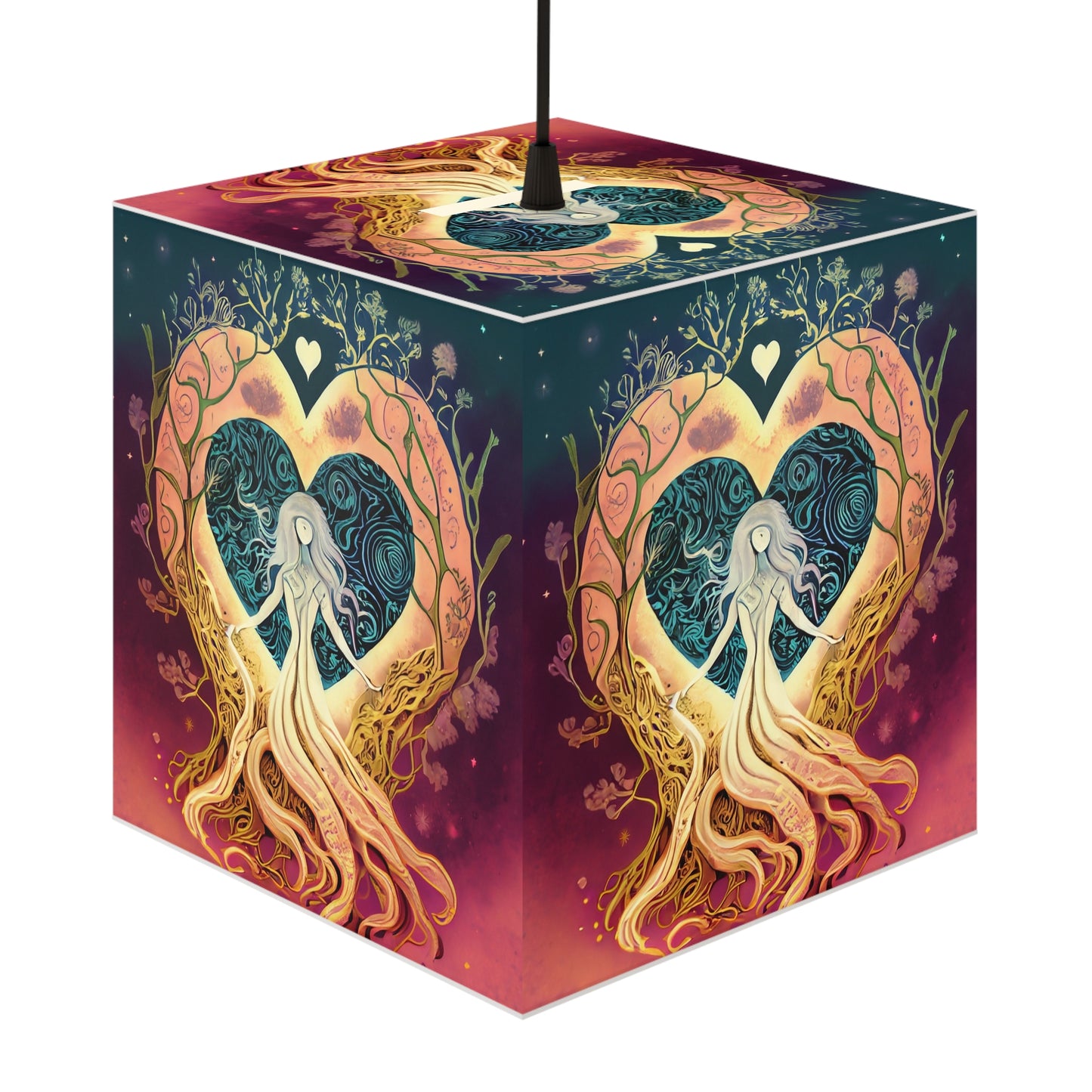 Tree Goddess Light Cube Lamp