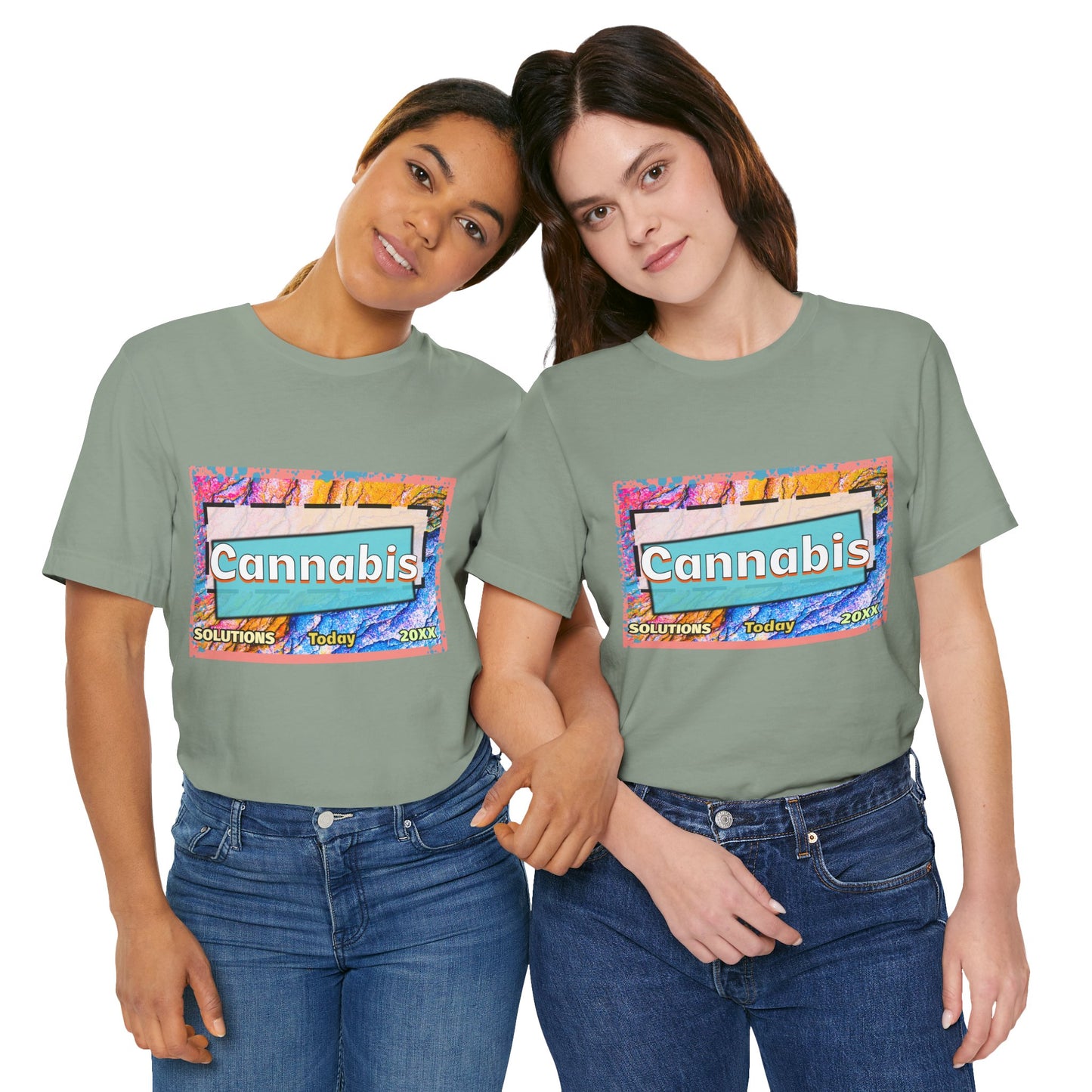 Trendy Cannabis Solutions Tee - Unisex Jersey Short Sleeve T-Shirt