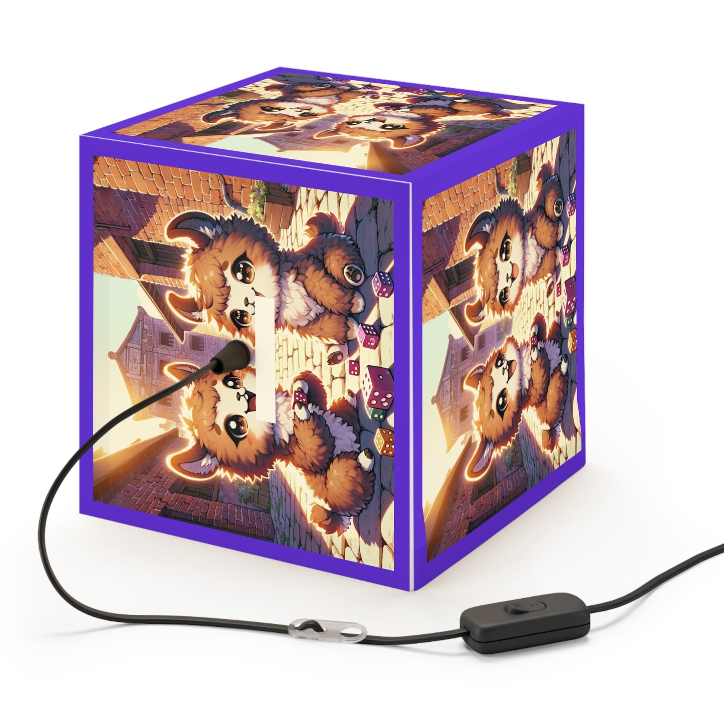 LED Dicey Llamas Light Cube Lamp