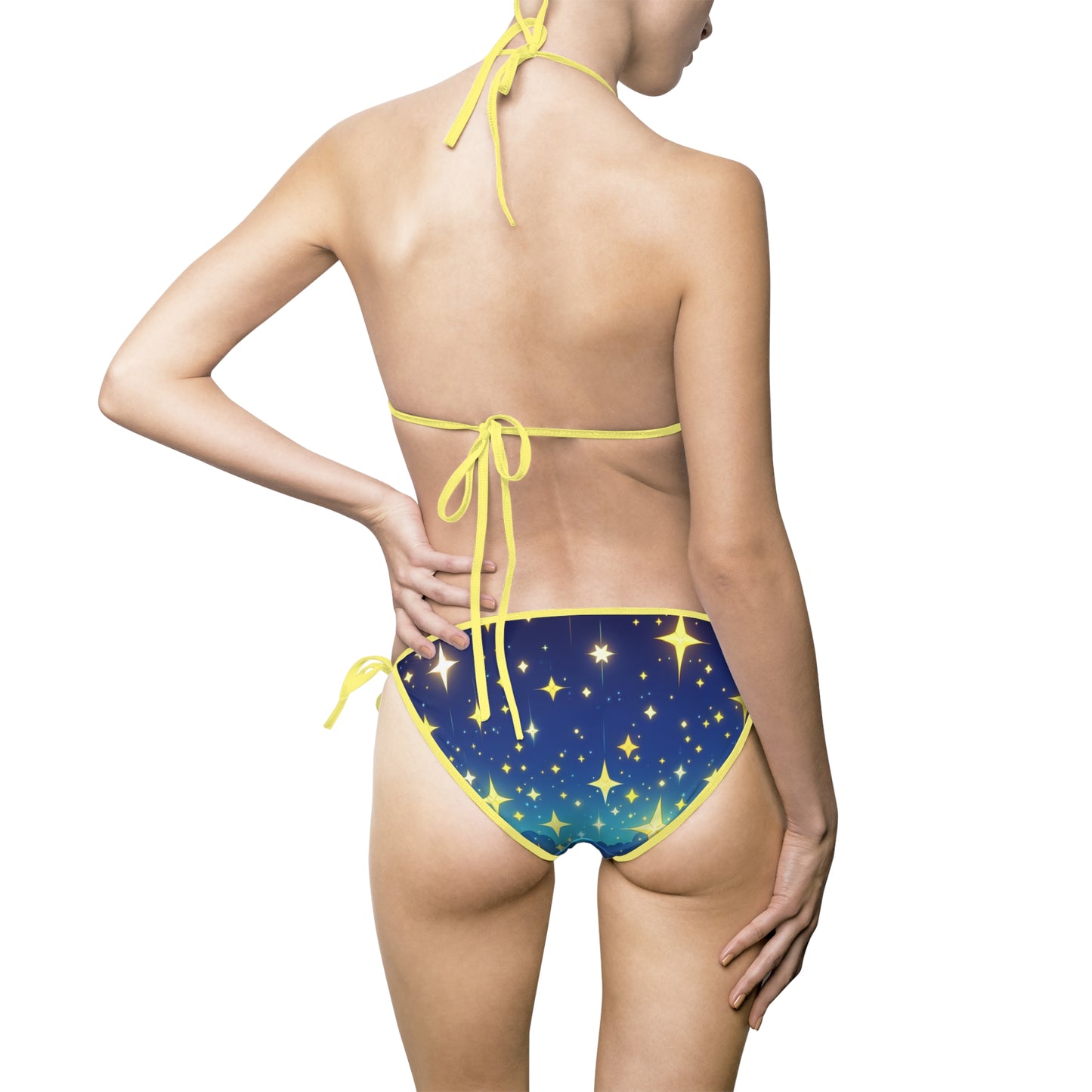 Starry Night Women's Bikini Swimsuit - Perfect for Summer Beach Days and Pool Parties