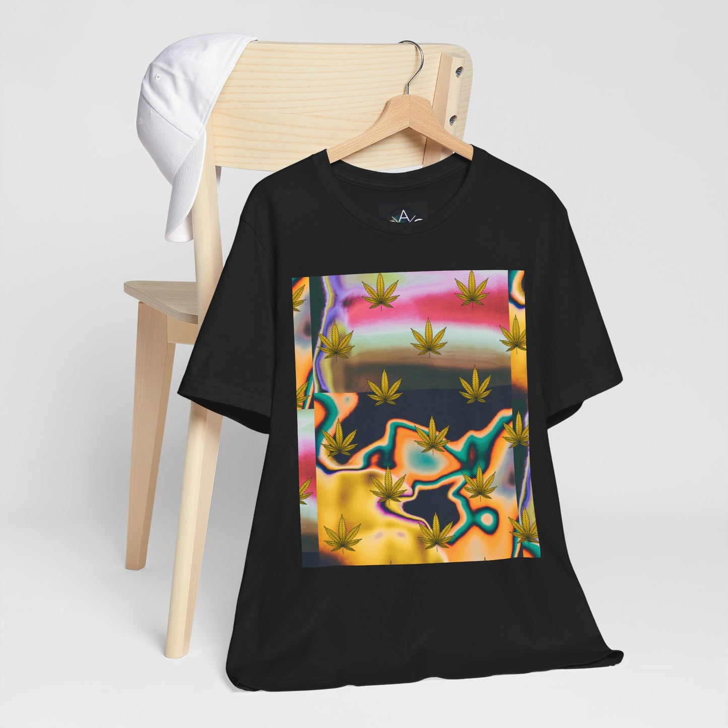 Vibrant Leaf Graphic Tee - Unisex Jersey Short Sleeve T-Shirt