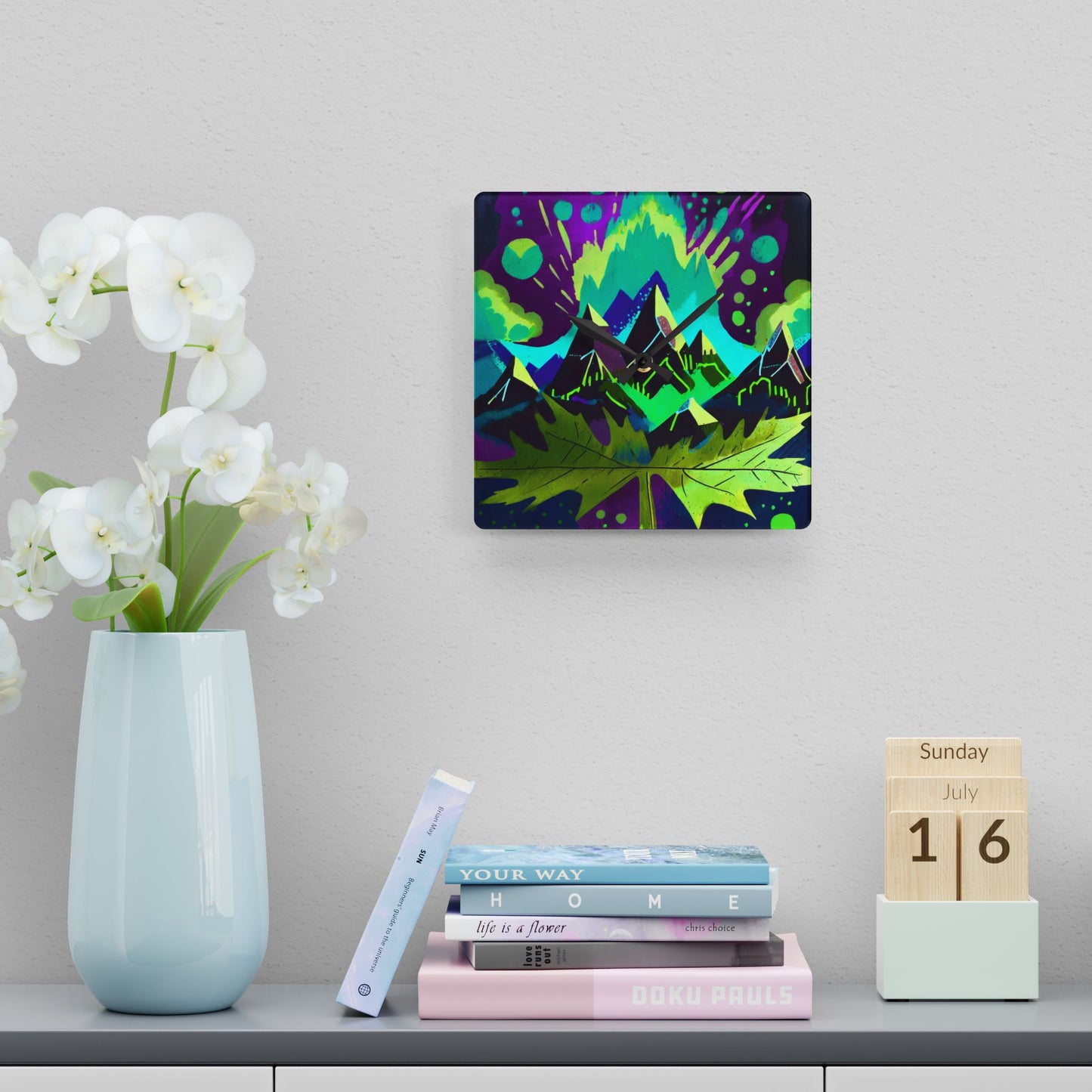 Maple, I love You Acrylic Wall Clock