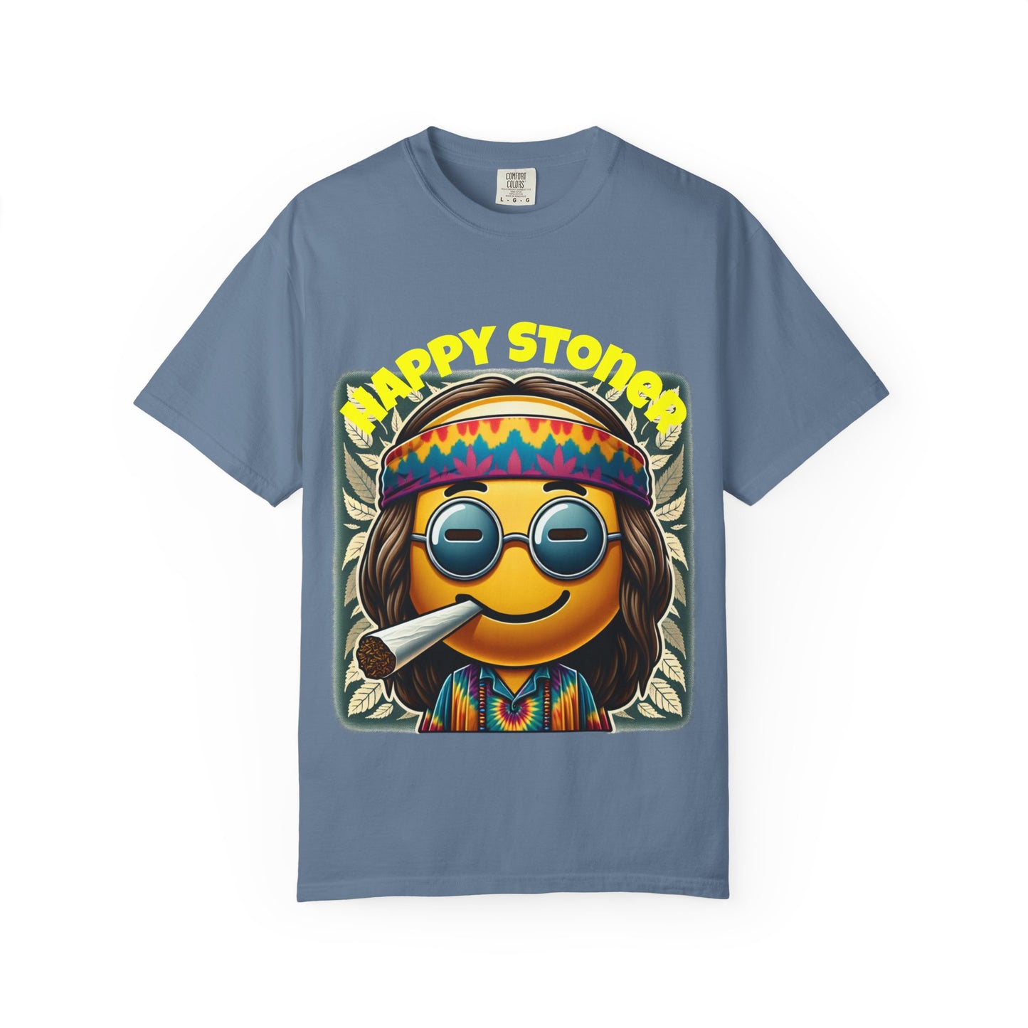 Happy Stoner Unisex Garment-Dyed T-Shirt | Chill Vibe Tee for Budding Enthusiasts
