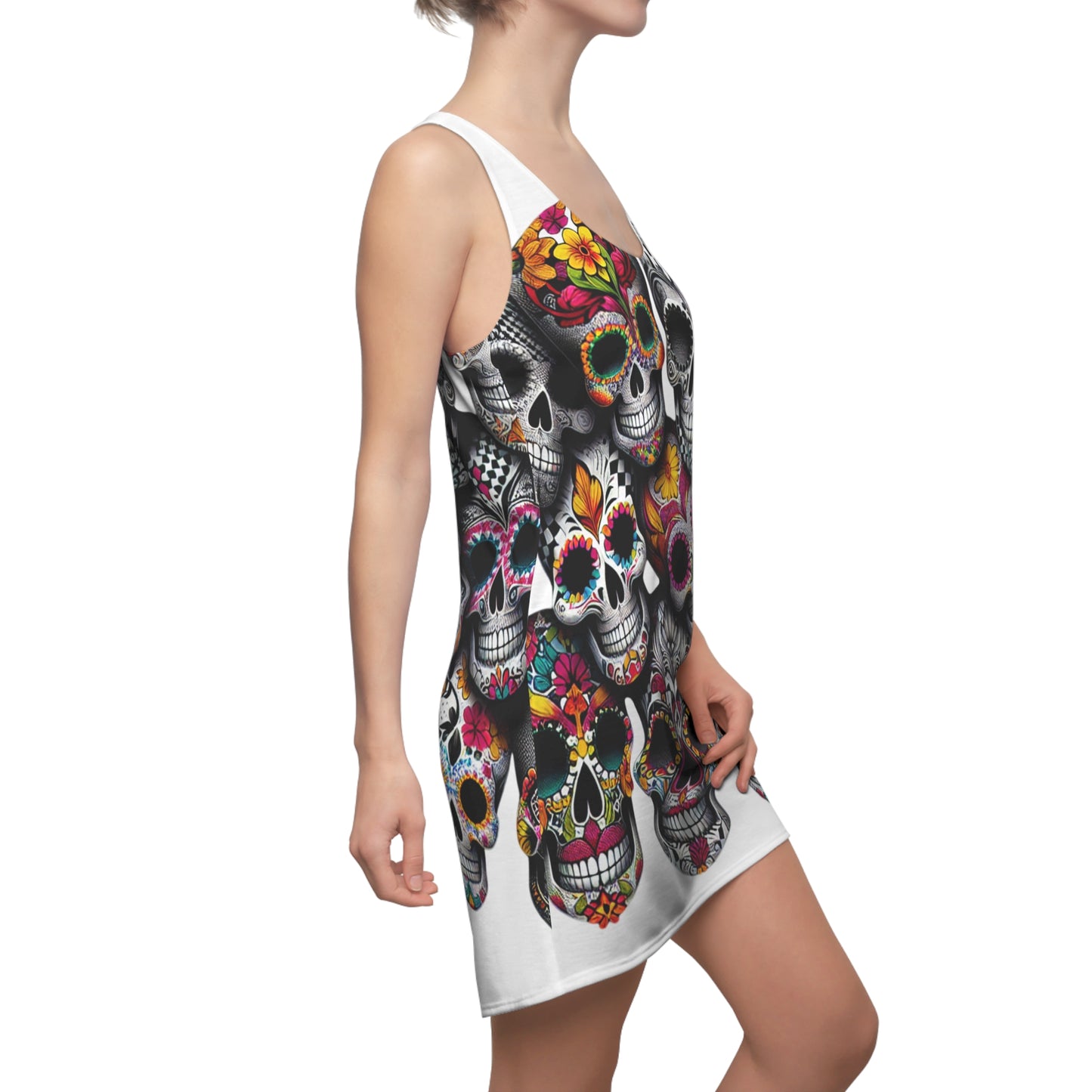 Women's Cut & Sew Racerback Dress (AOP)
