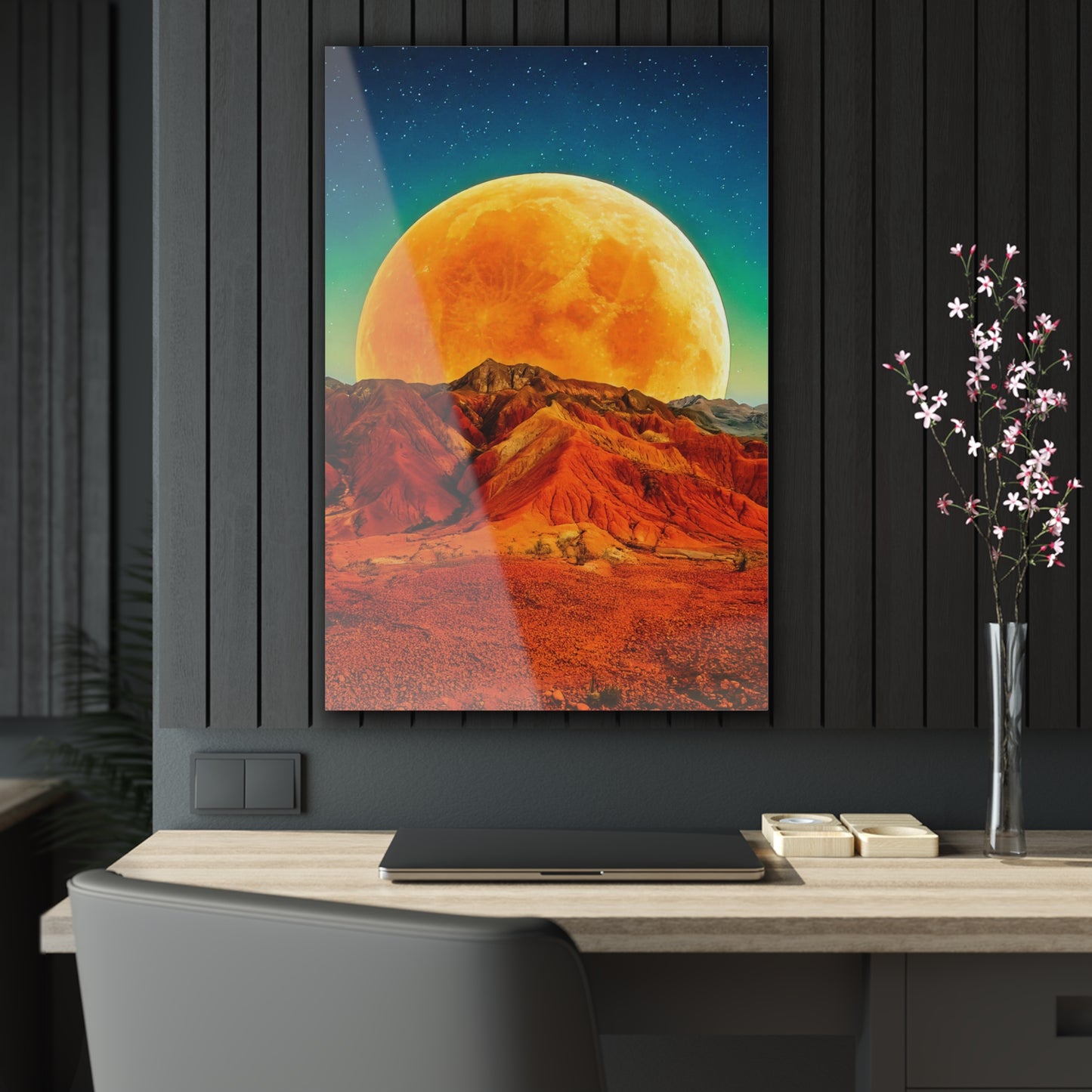 Yellow Planet Acrylic Prints