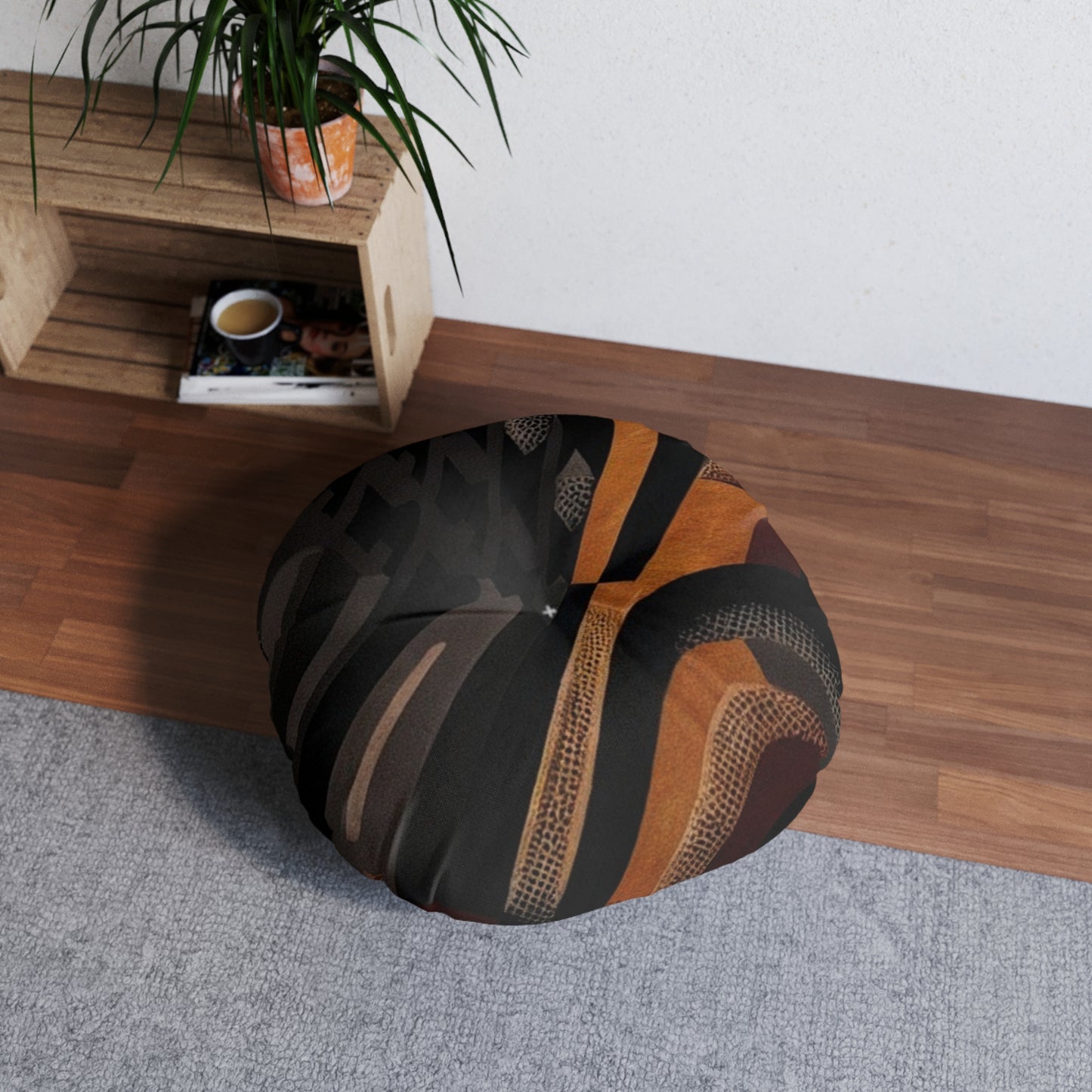 Tufted Floor Pillow, Round