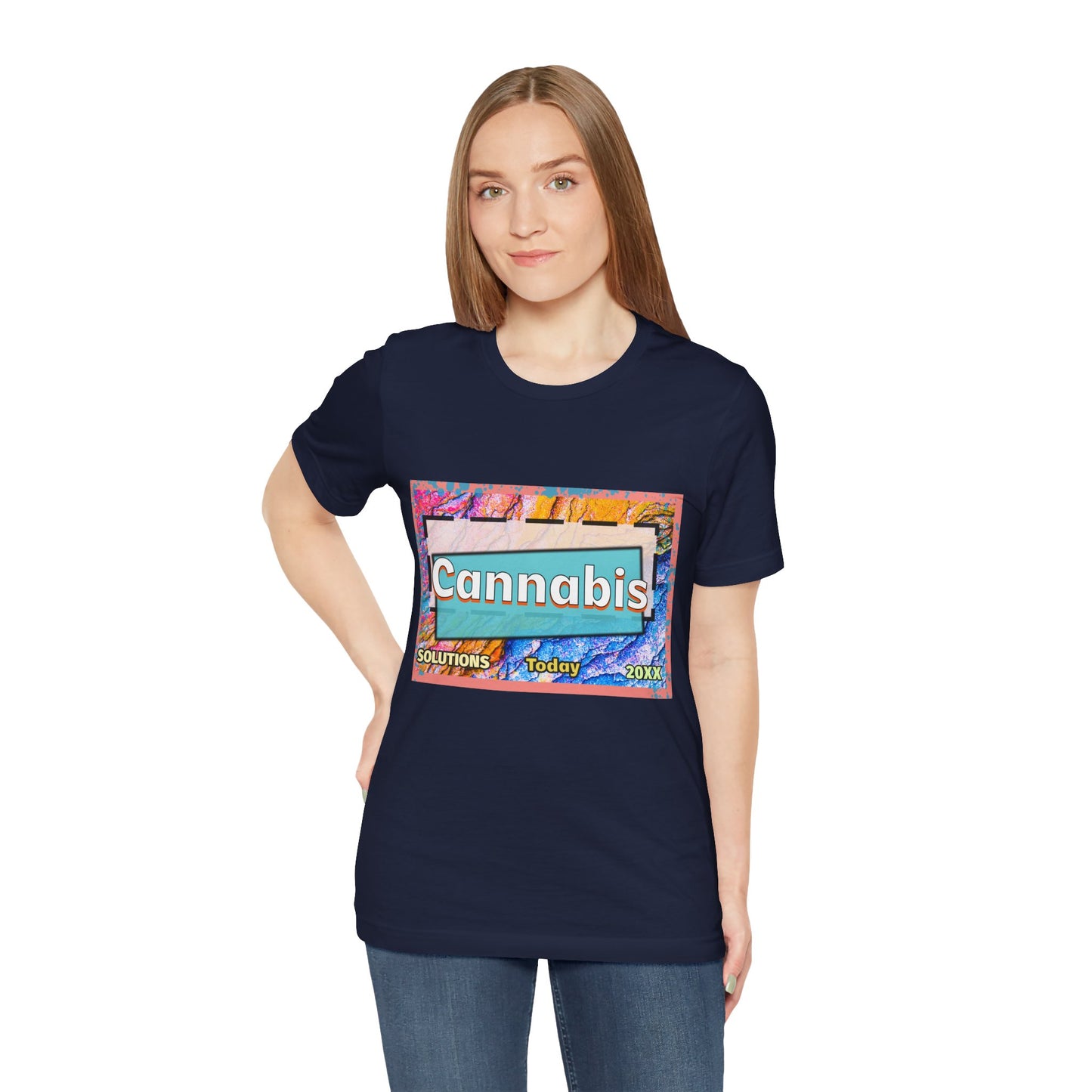 Trendy Cannabis Solutions Tee - Unisex Jersey Short Sleeve T-Shirt