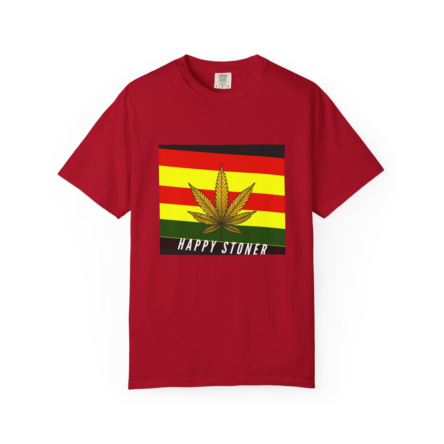 Happy Stoner Unisex Garment-Dyed T-shirt - Chill Vibes for Cannabis Enthusiasts