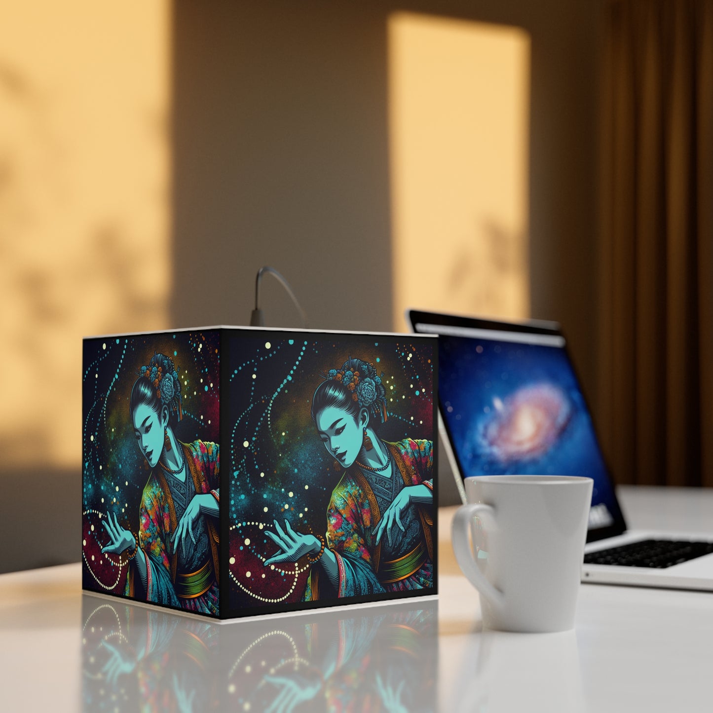 Light Her World Cube Lamp