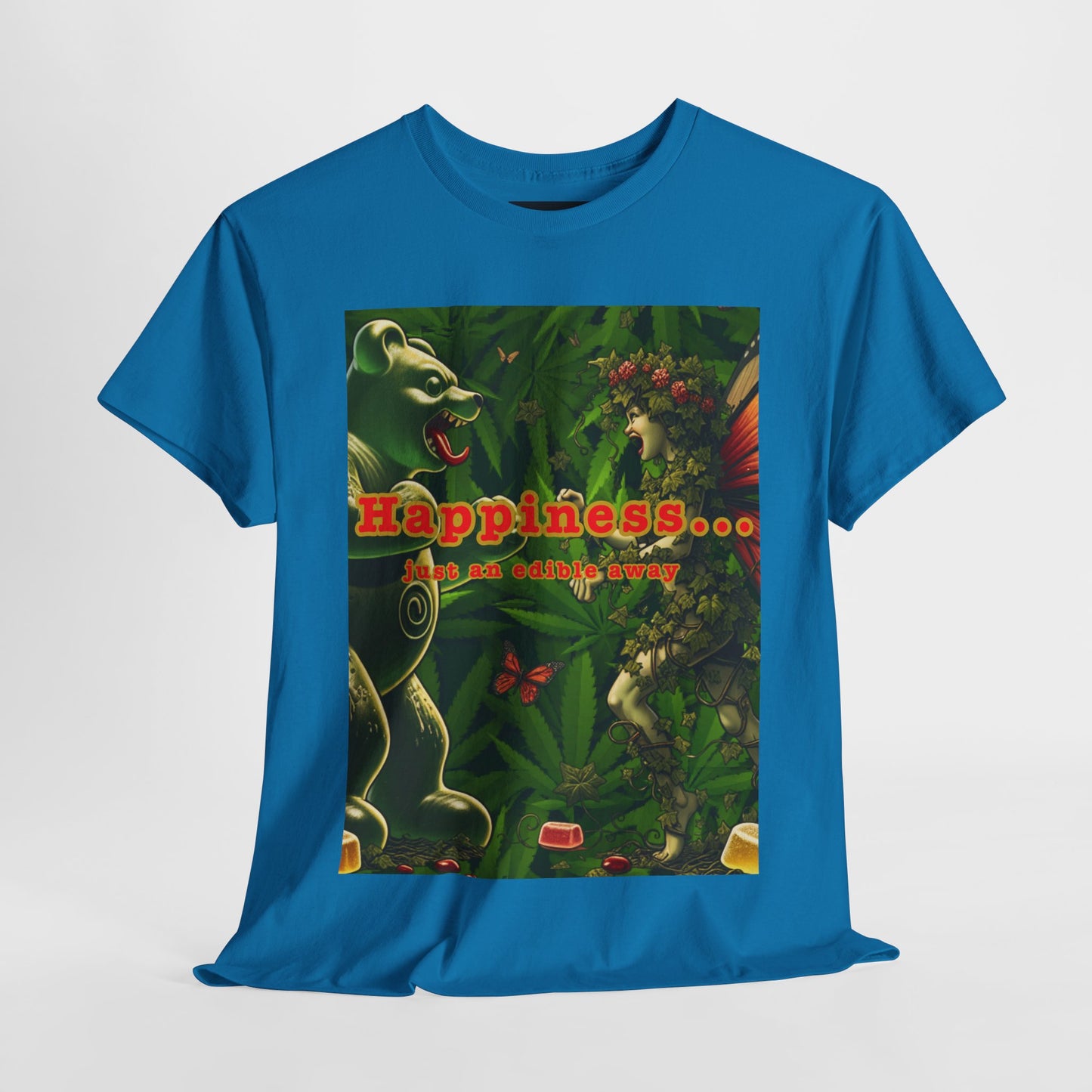 Happiness Jungle Unisex Heavy Cotton Tee, Graphic T-Shirt, Nature Lover Gift, Summer Wardrobe Essential, Unisex Casual Wear
