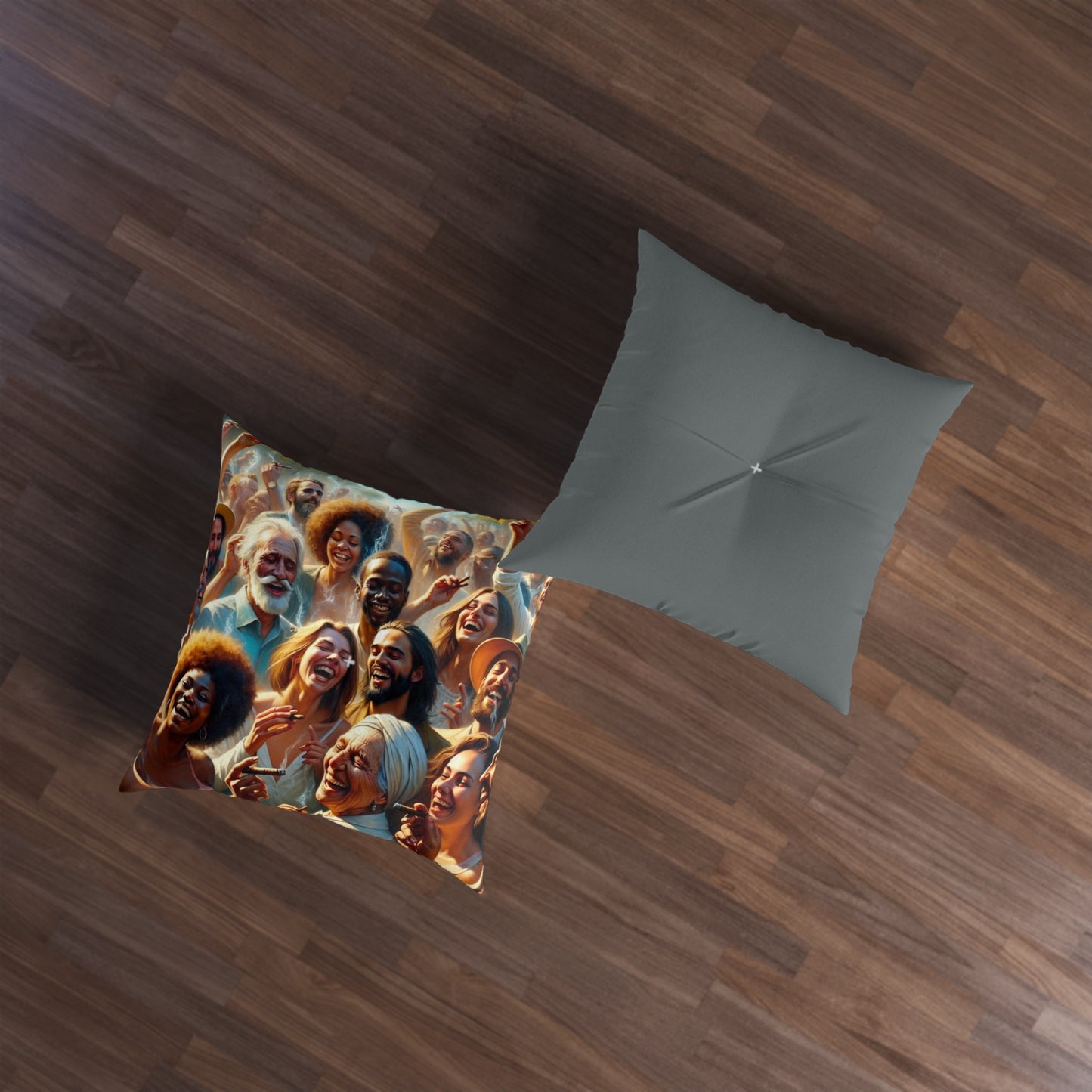 Tufted Floor Pillow, Square