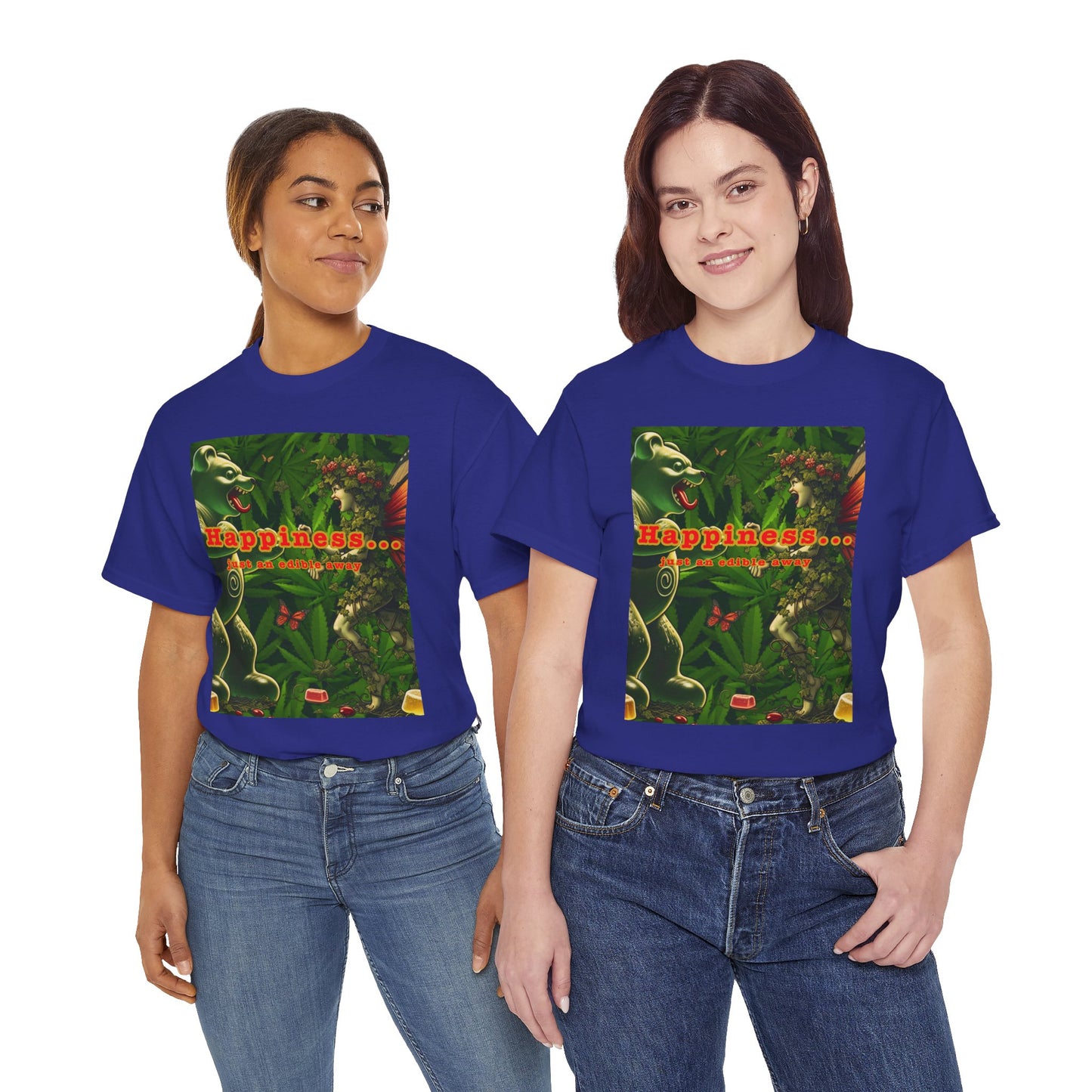 Happiness Jungle Unisex Heavy Cotton Tee, Graphic T-Shirt, Nature Lover Gift, Summer Wardrobe Essential, Unisex Casual Wear
