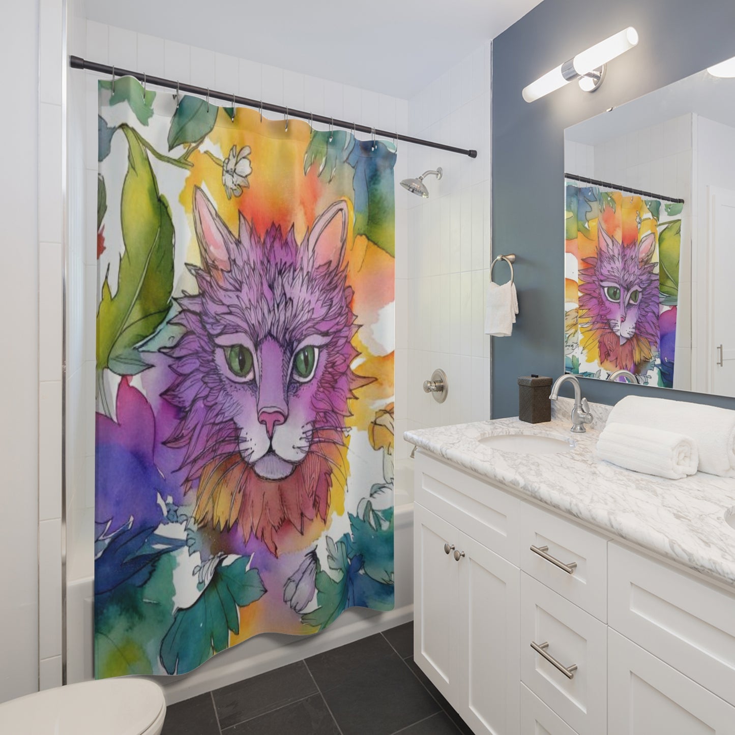 A Haunting Beauty Shower Curtains