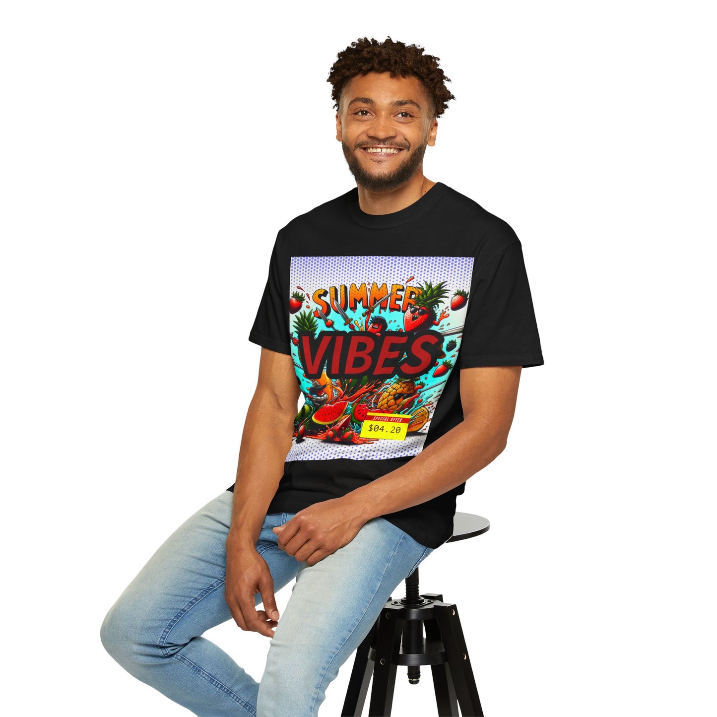 Summer Vibes Unisex Garment-Dyed T-Shirt