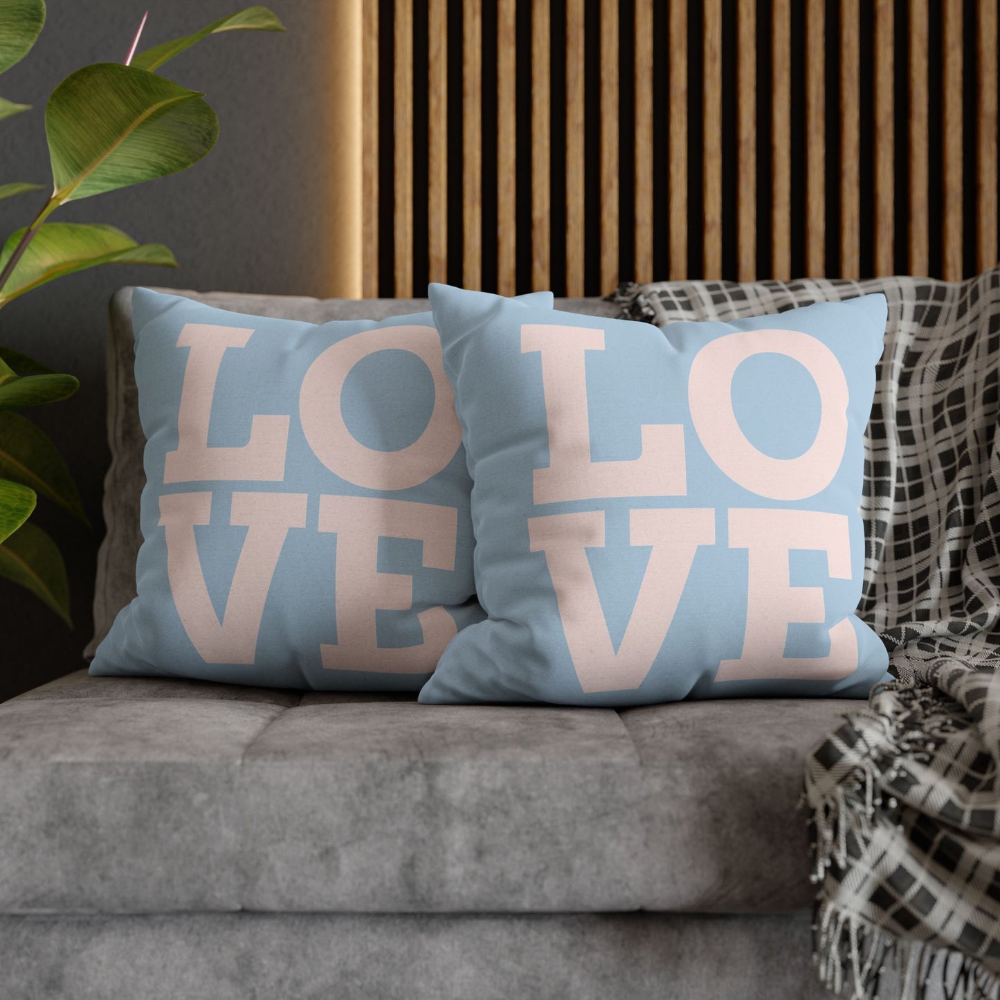 Spun Polyester Square Pillowcase