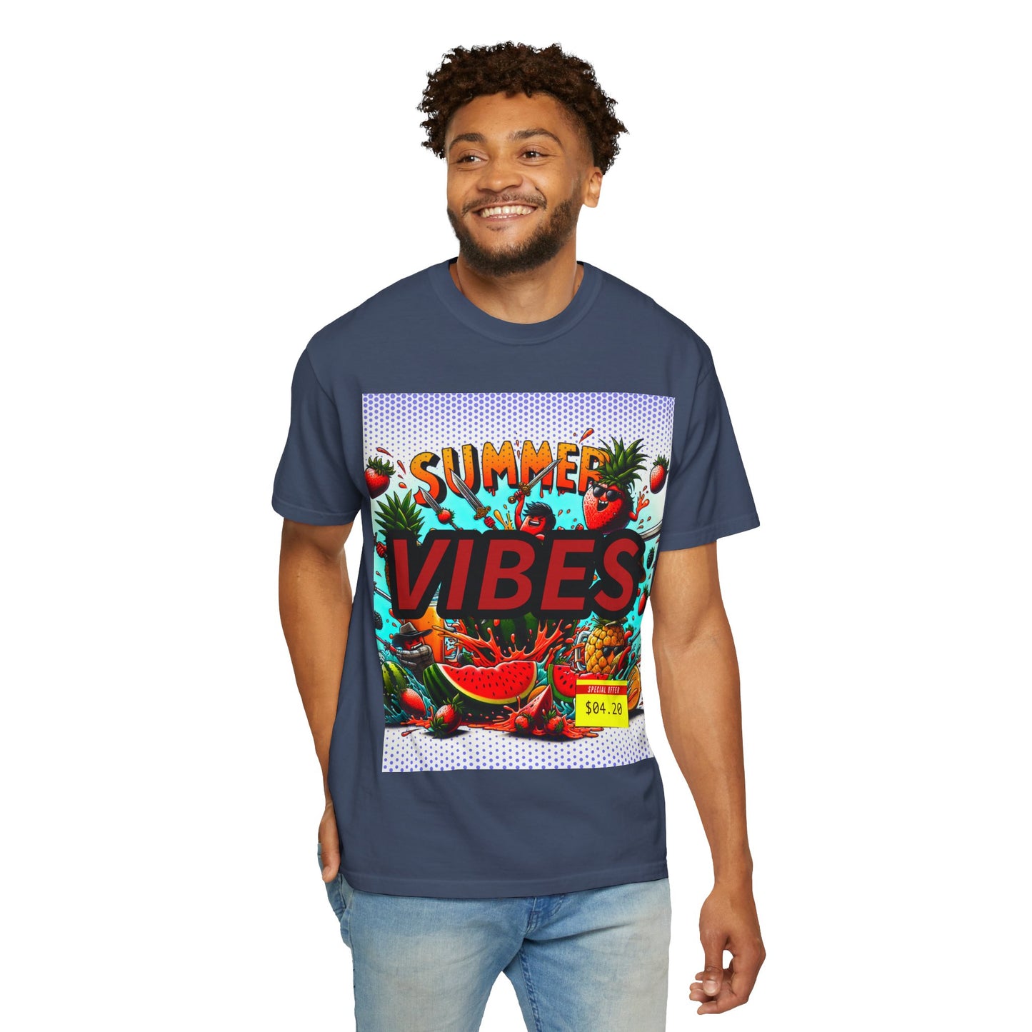 Summer Vibes Unisex Garment-Dyed T-Shirt