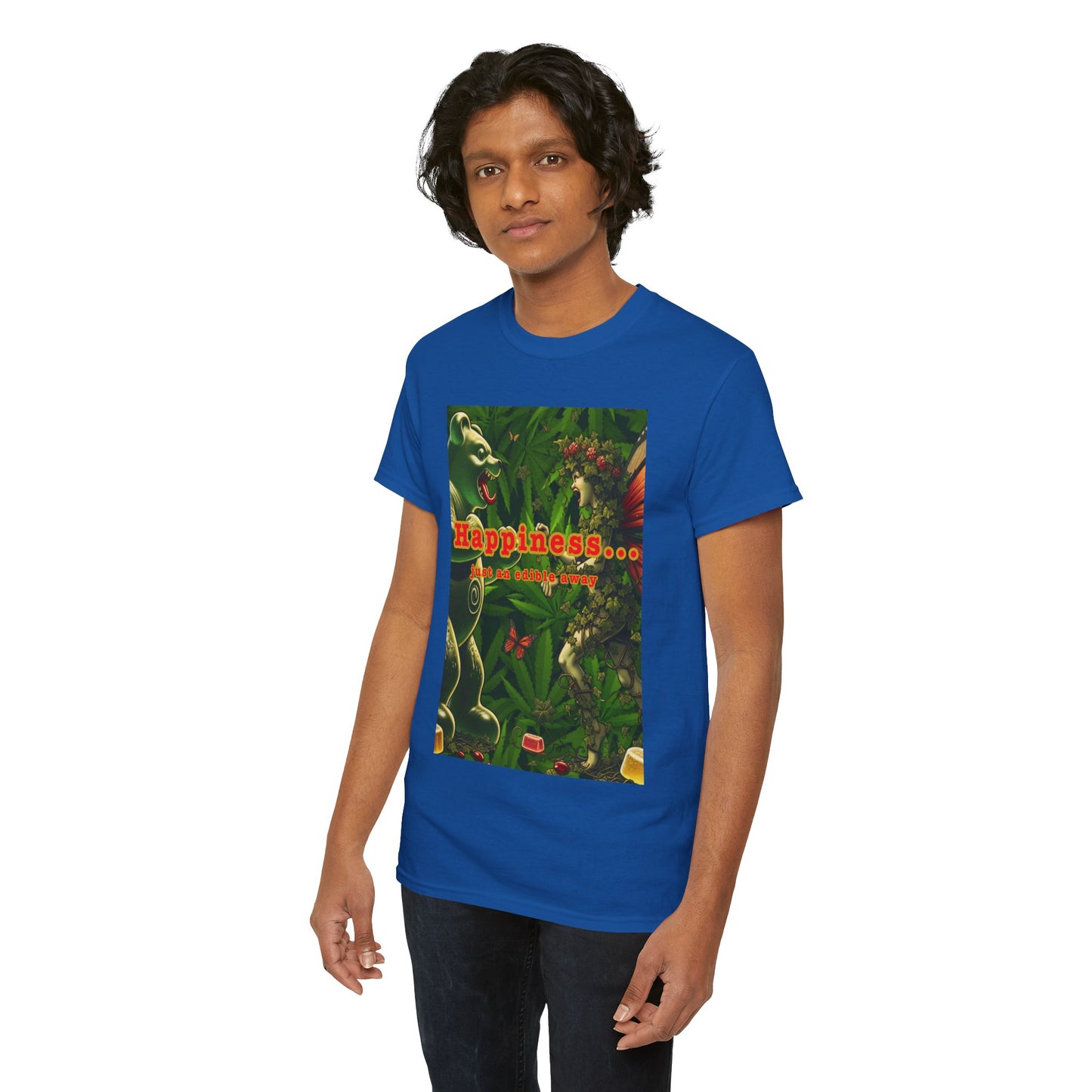 Happiness Jungle Unisex Heavy Cotton Tee, Graphic T-Shirt, Nature Lover Gift, Summer Wardrobe Essential, Unisex Casual Wear