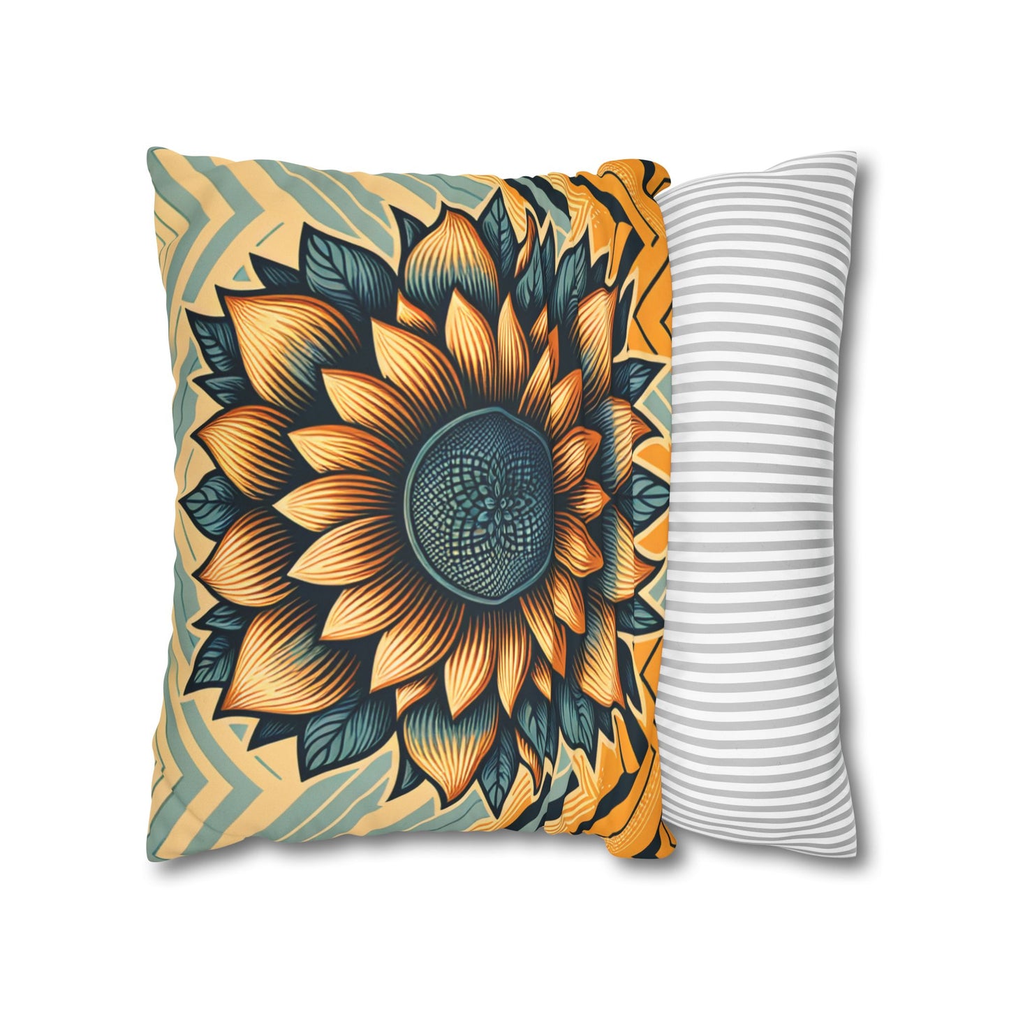 Faux Suede Square Pillowcase