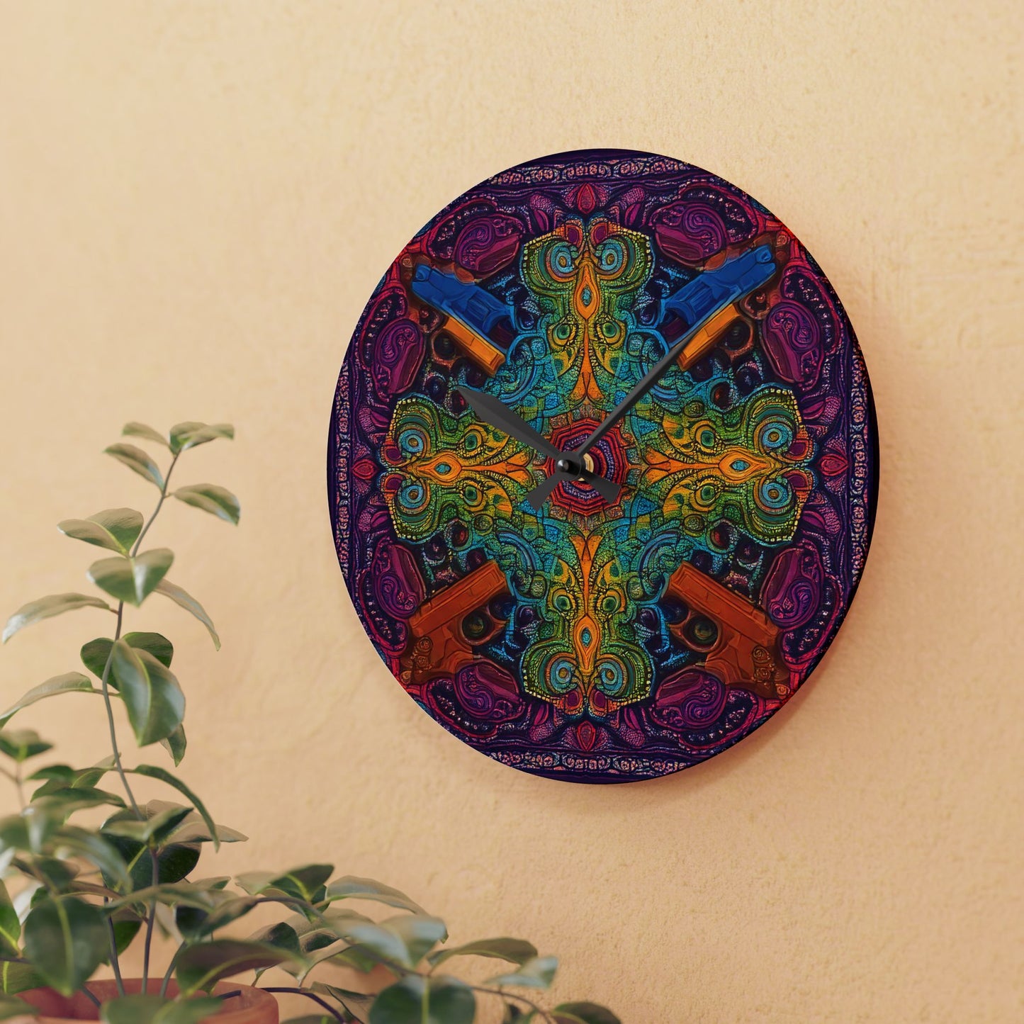 Bang Bang Acrylic Wall Clock