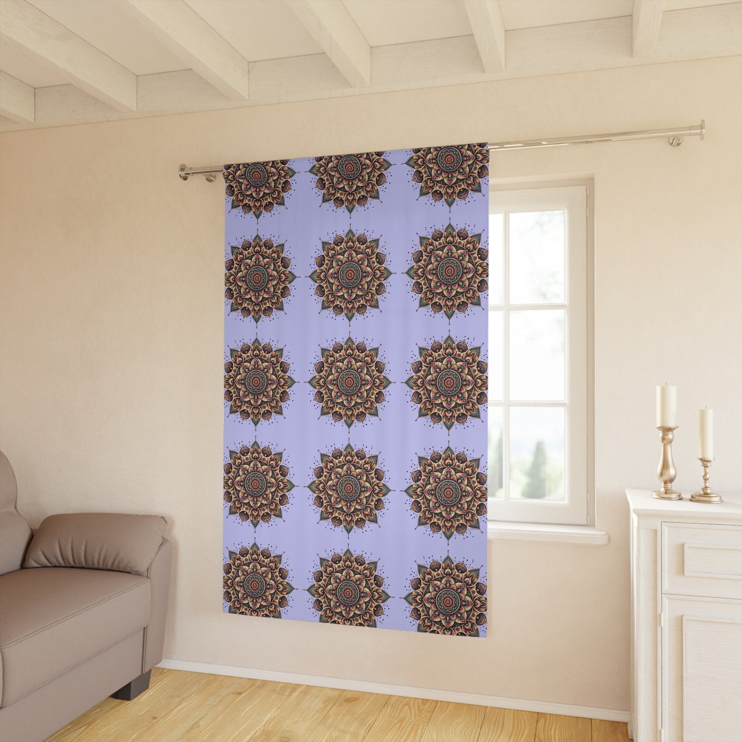 Relax Pattern Window Curtains (1 Piece)