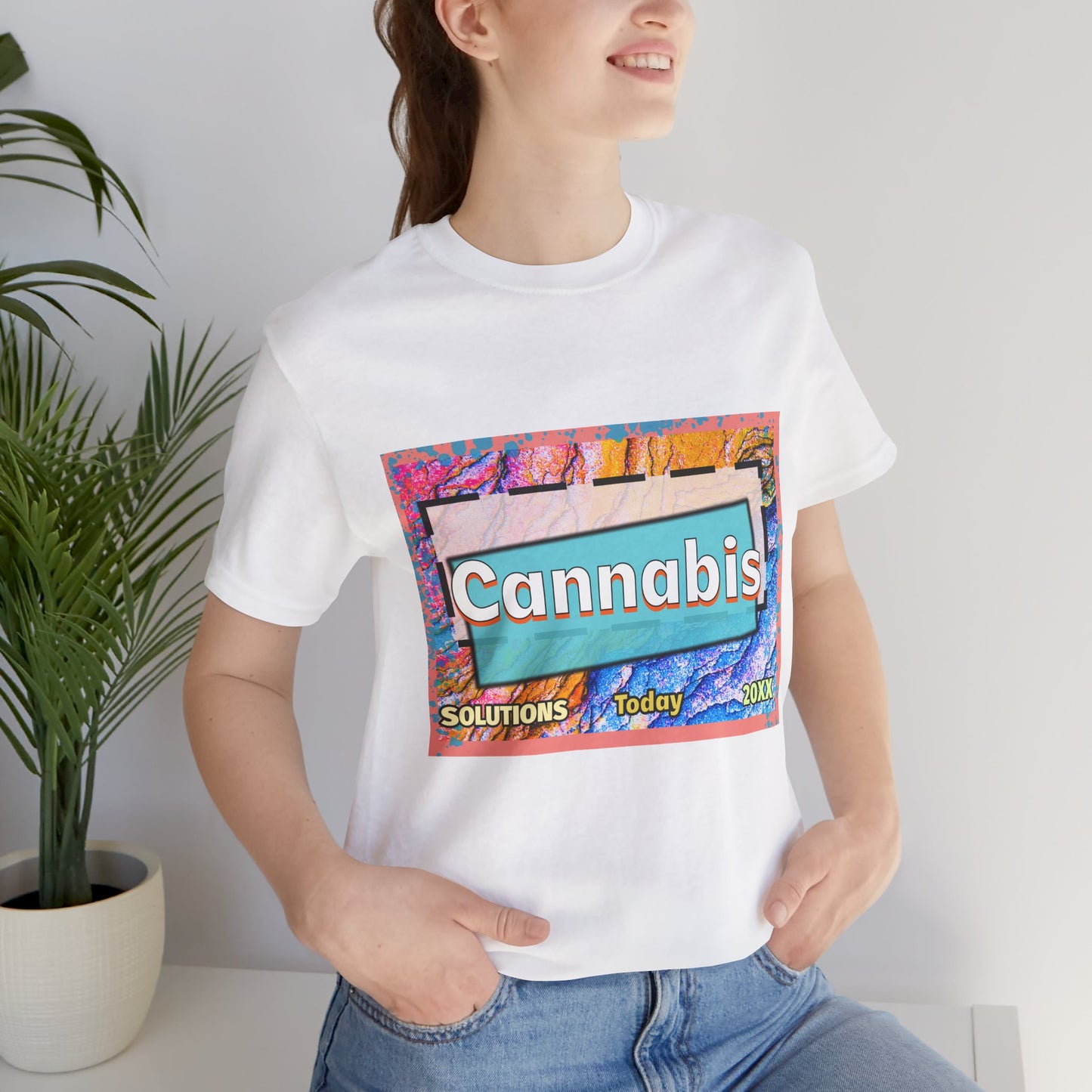 Trendy Cannabis Solutions Tee - Unisex Jersey Short Sleeve T-Shirt