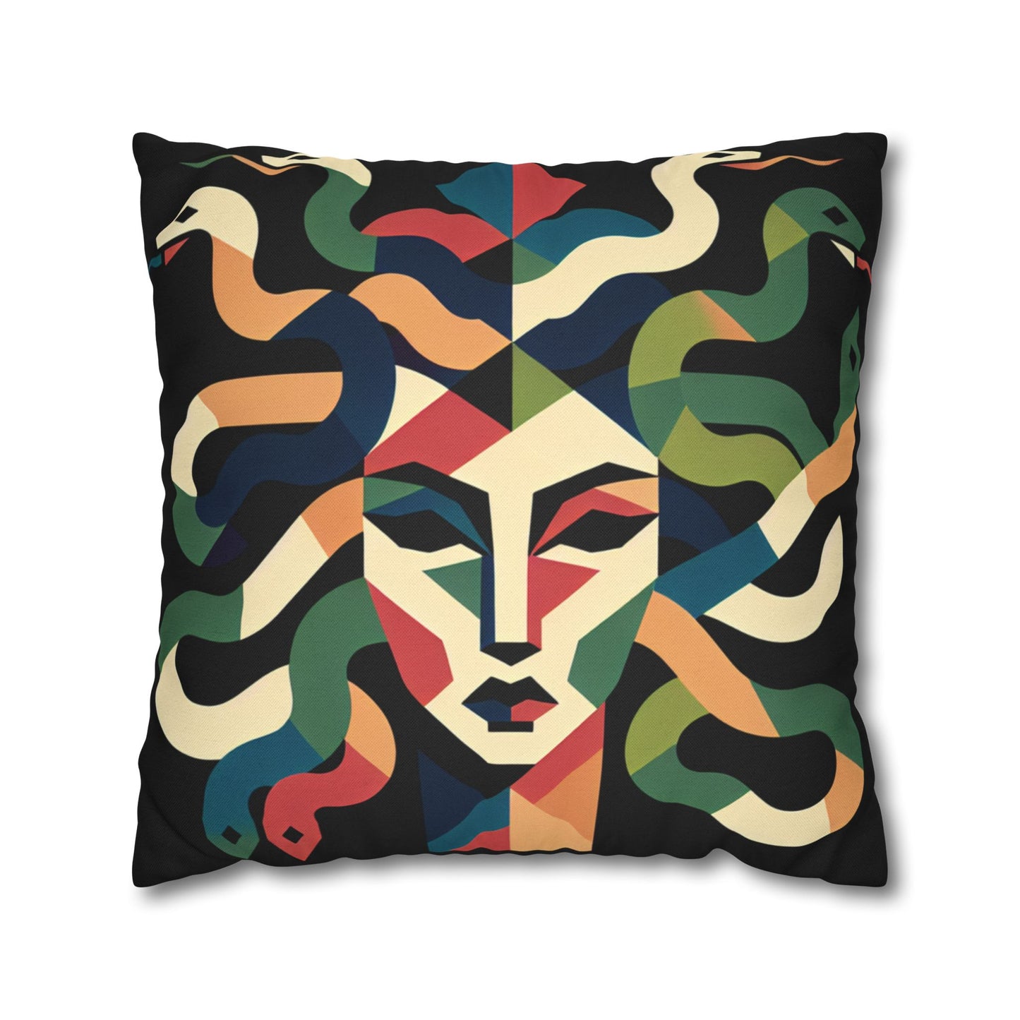 Spun Polyester Square Pillowcase