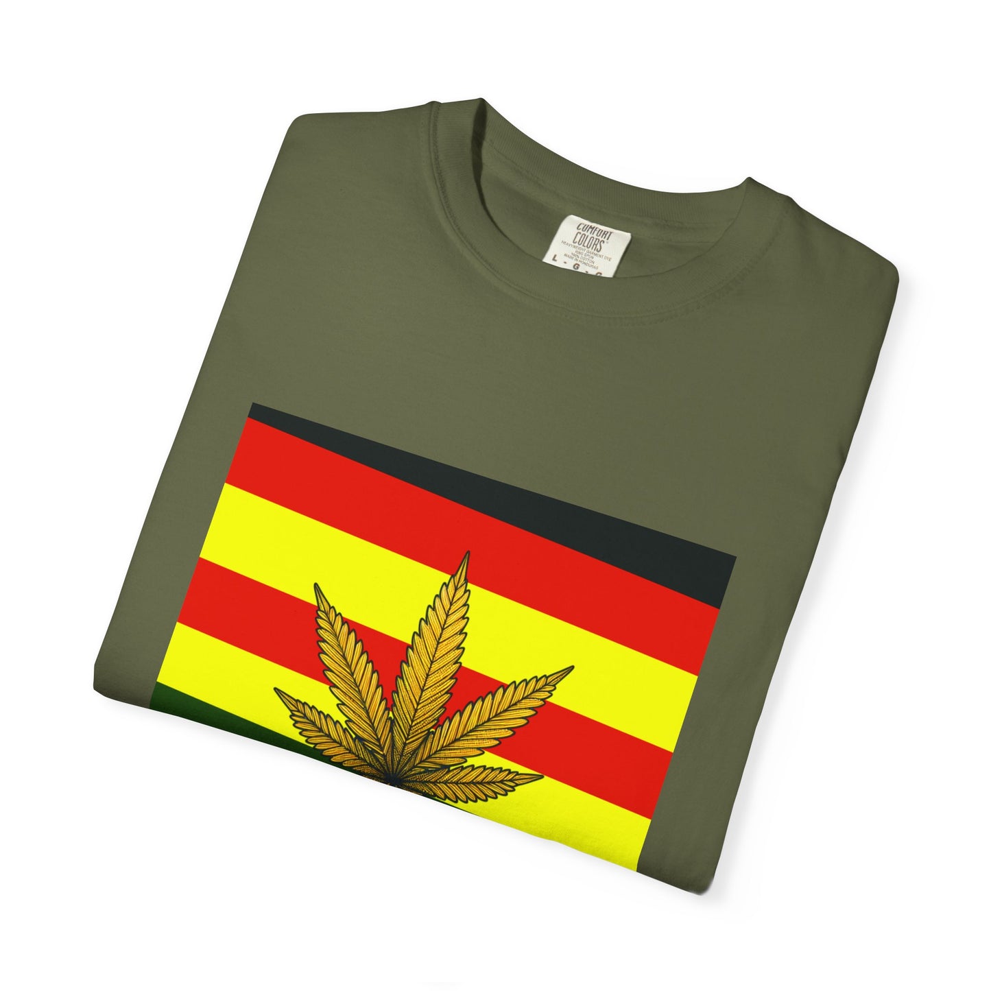 Happy Stoner Unisex Garment-Dyed T-shirt - Chill Vibes for Cannabis Enthusiasts