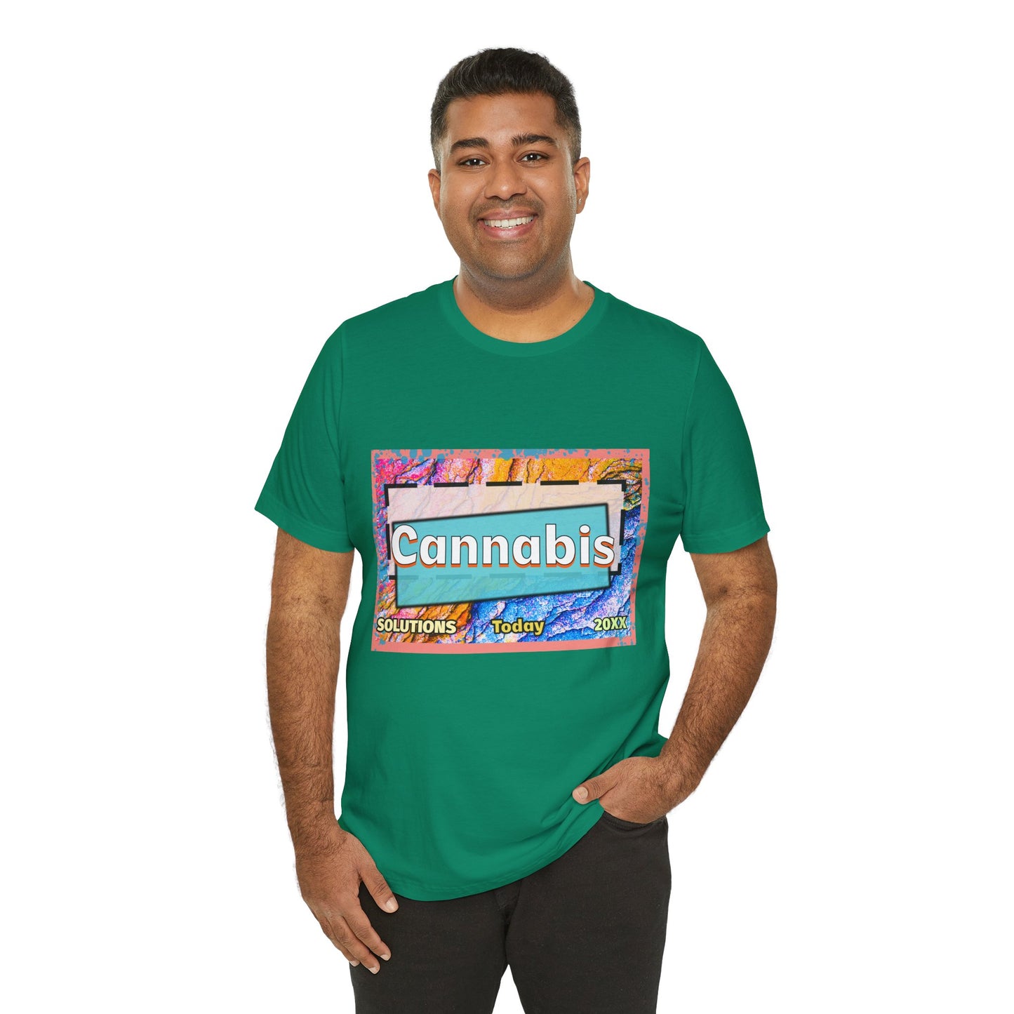 Trendy Cannabis Solutions Tee - Unisex Jersey Short Sleeve T-Shirt