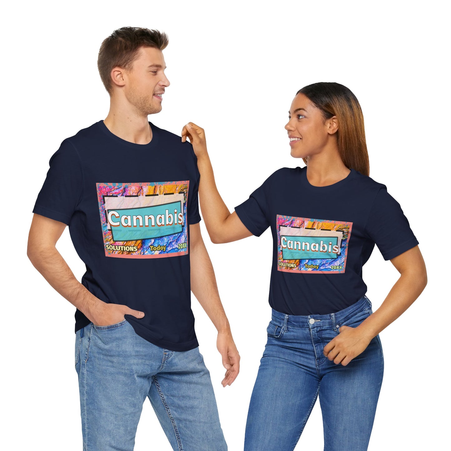 Trendy Cannabis Solutions Tee - Unisex Jersey Short Sleeve T-Shirt