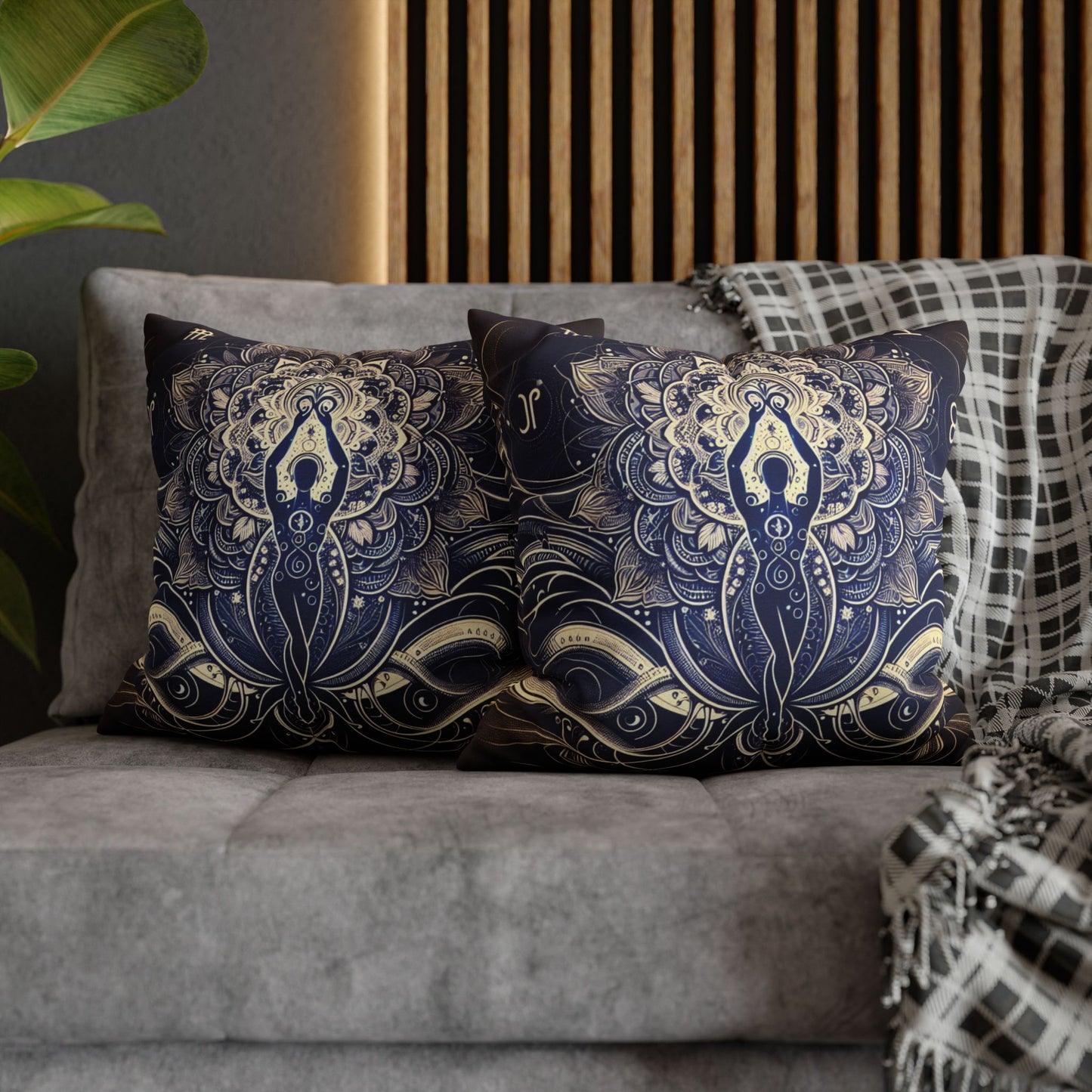 Spun Polyester Square Pillowcase