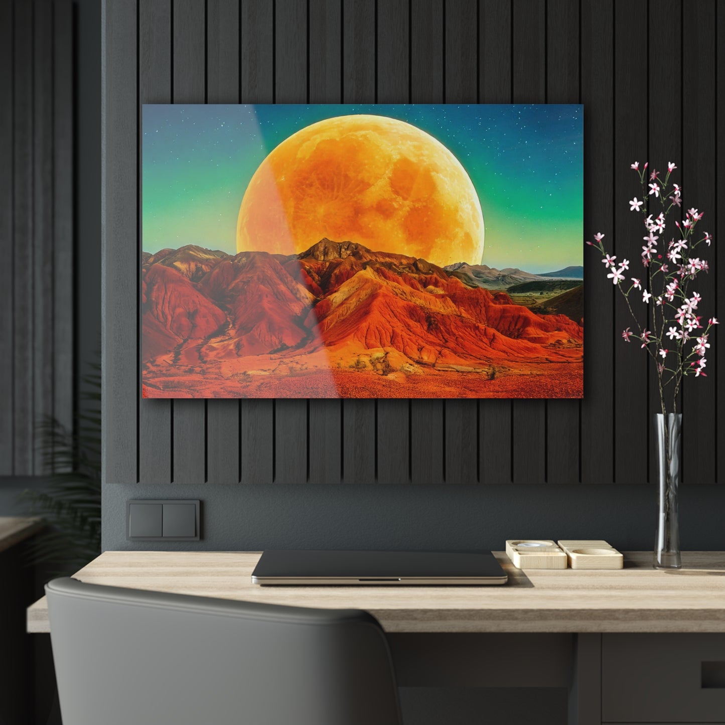 Yellow Planet Acrylic Prints