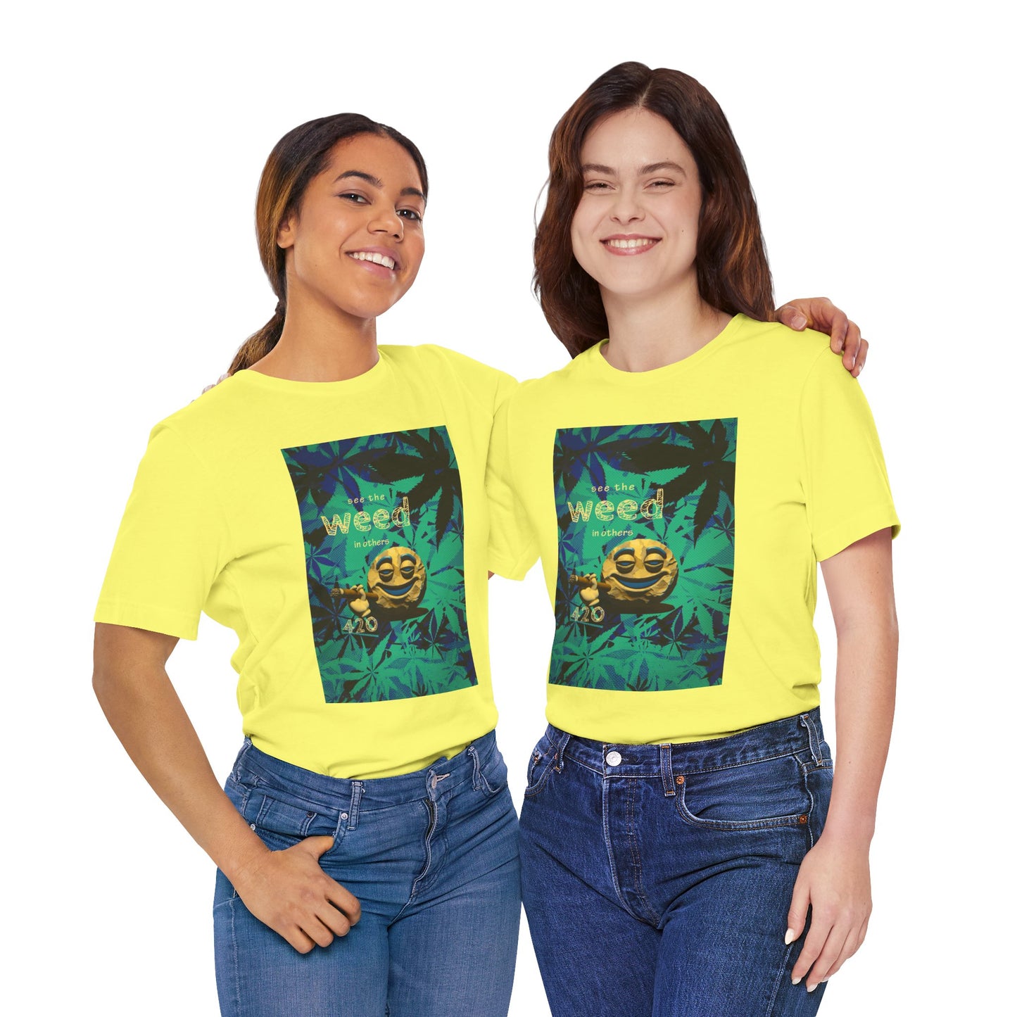 Funny Cannabis Graphic Tee - "See the Weed in Others"