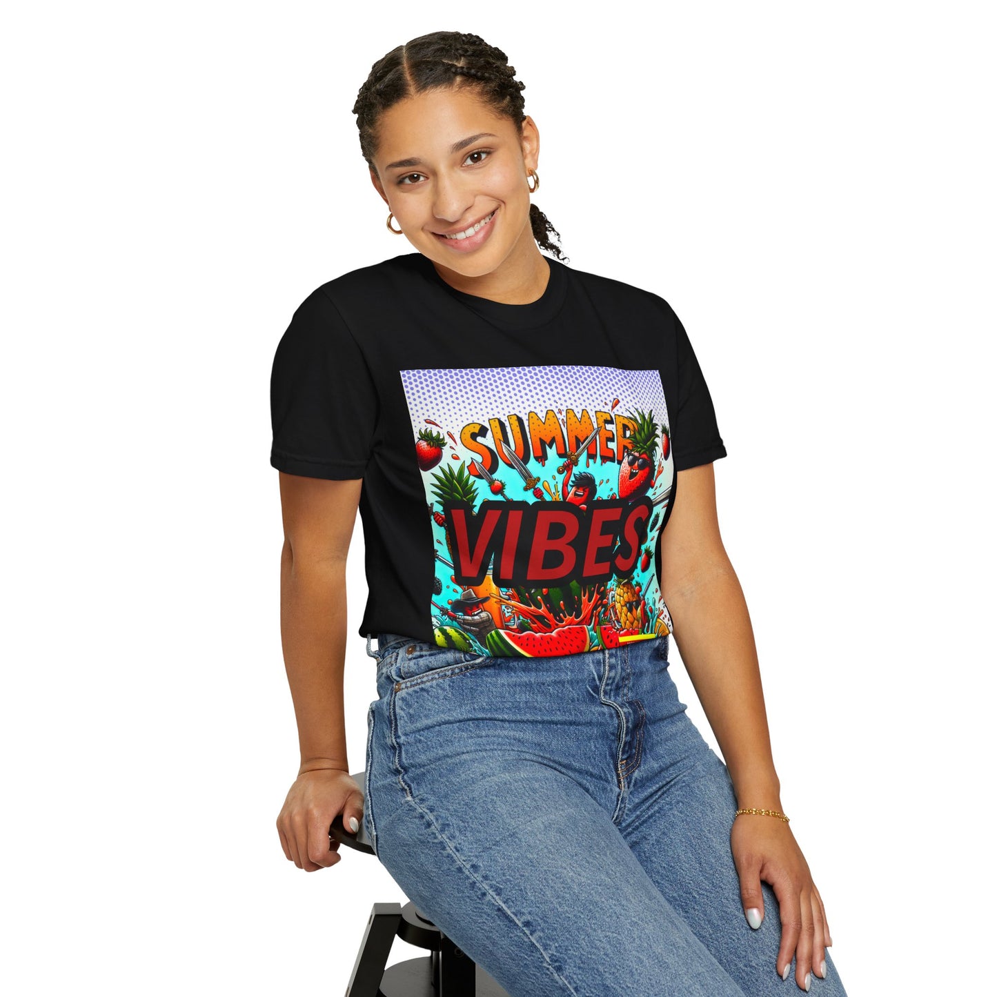 Summer Vibes Unisex Garment-Dyed T-Shirt