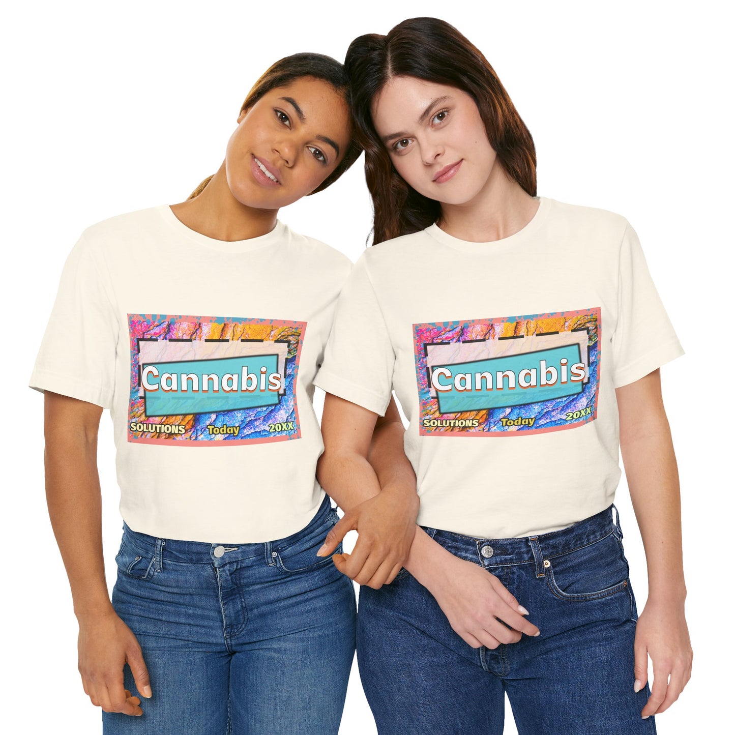 Trendy Cannabis Solutions Tee - Unisex Jersey Short Sleeve T-Shirt