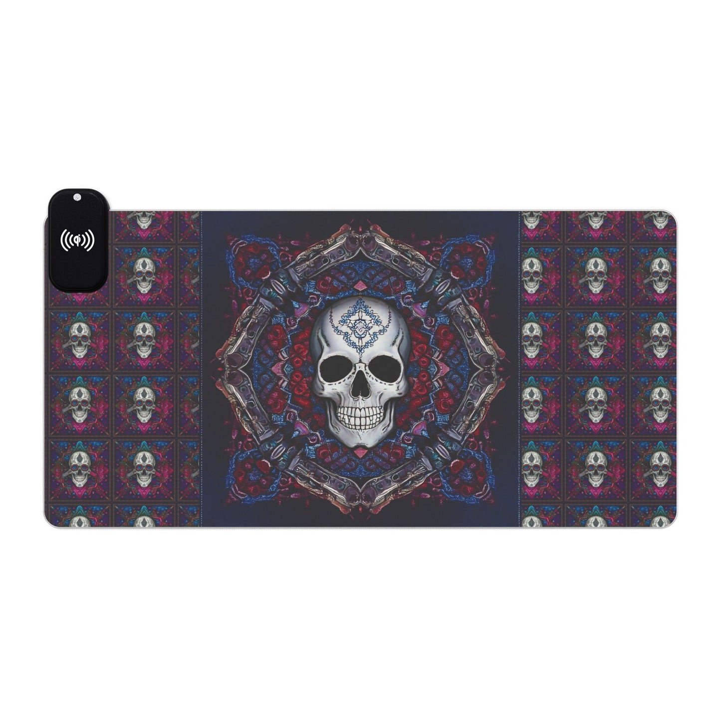 Skull Magic LED Gaming Mouse Pad, Wireless Charging