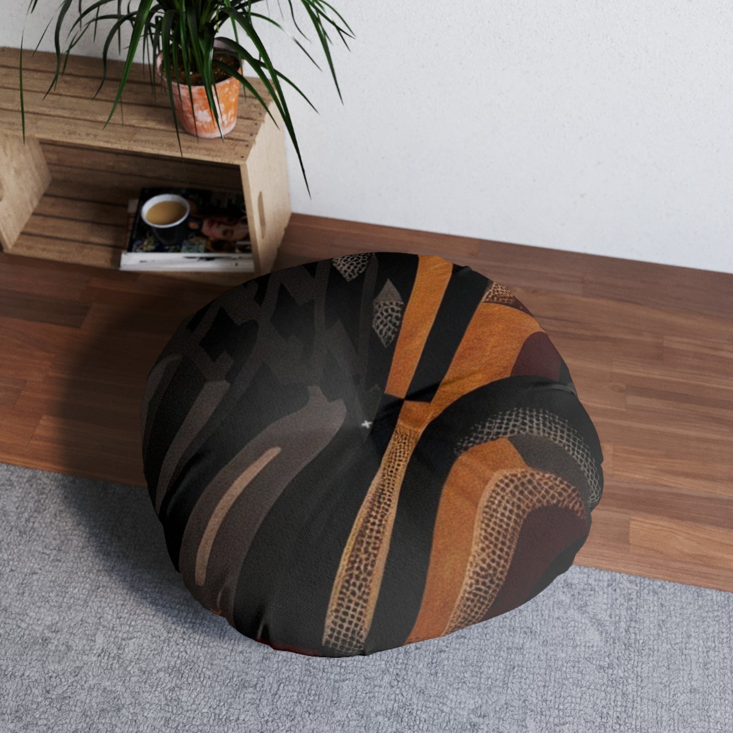 Tufted Floor Pillow, Round