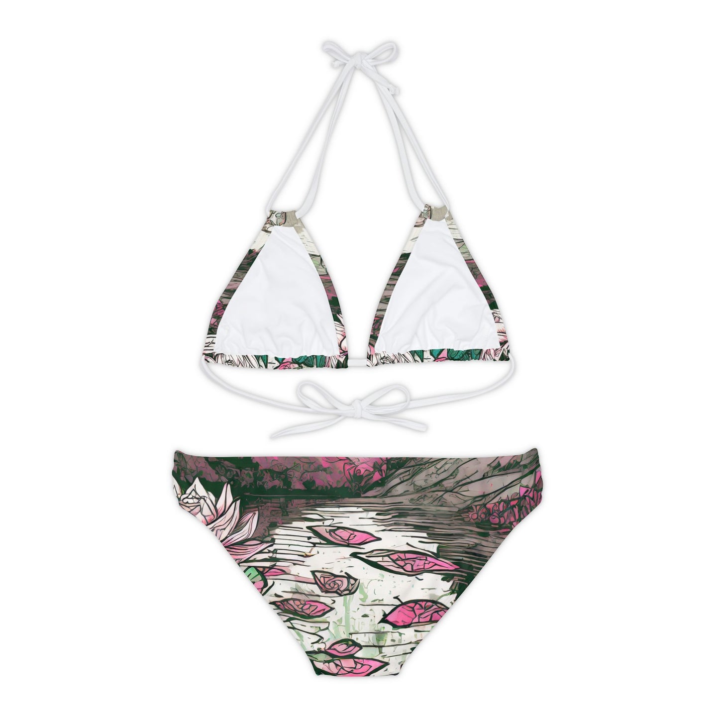 Strappy Bikini Set (AOP)