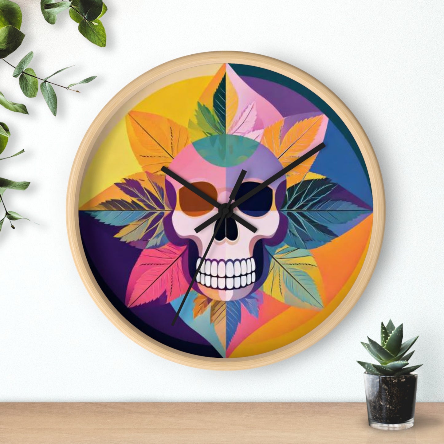 Floral Offering Bloom Wall Clock
