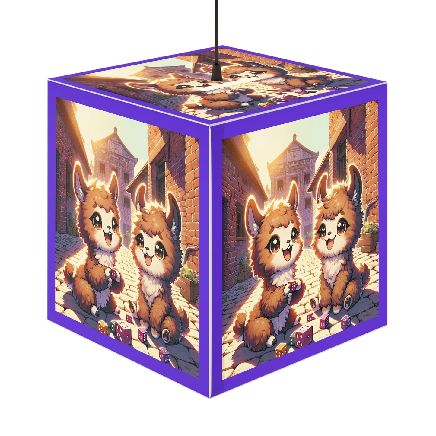 LED Dicey Llamas Light Cube Lamp