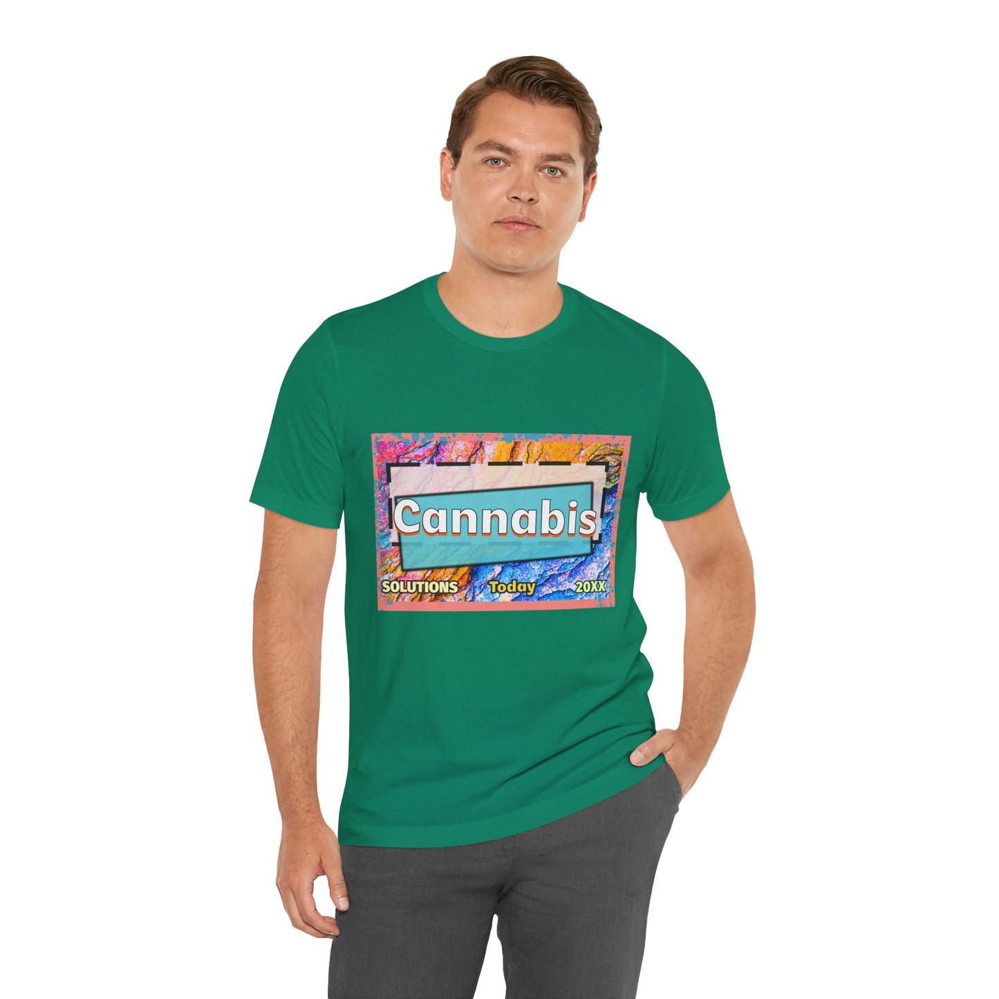 Trendy Cannabis Solutions Tee - Unisex Jersey Short Sleeve T-Shirt