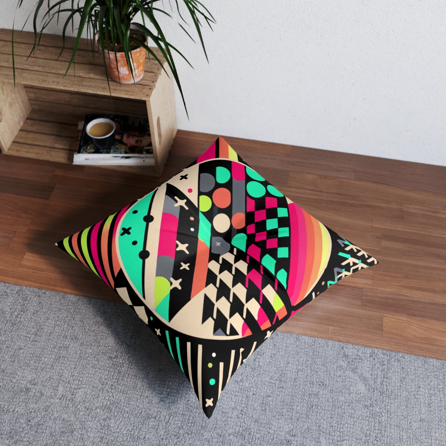 Tufted Floor Pillow, Square