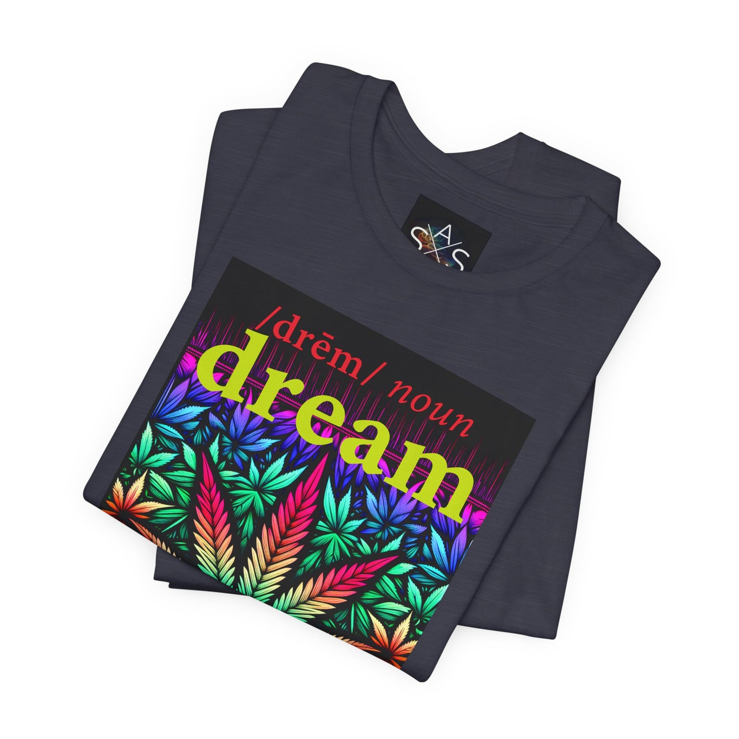 Dream Inspired Unisex Jersey Tee - Vibrant Cannabis Graphic T-Shirt