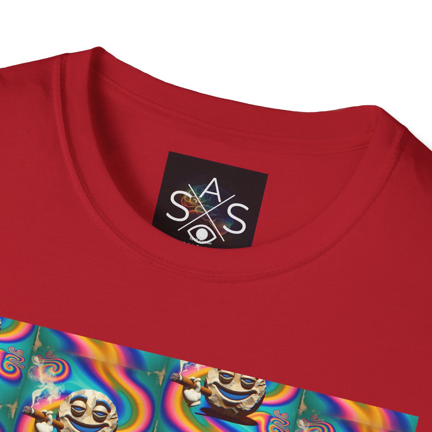 Stay Stoned Unisex Softstyle T-Shirt - Retro Vibe Graphic Tee for Fun Gatherings