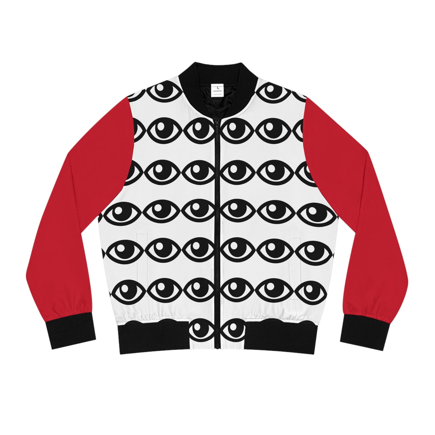 Eye's Open Women's Bomber Jacket (AOP)