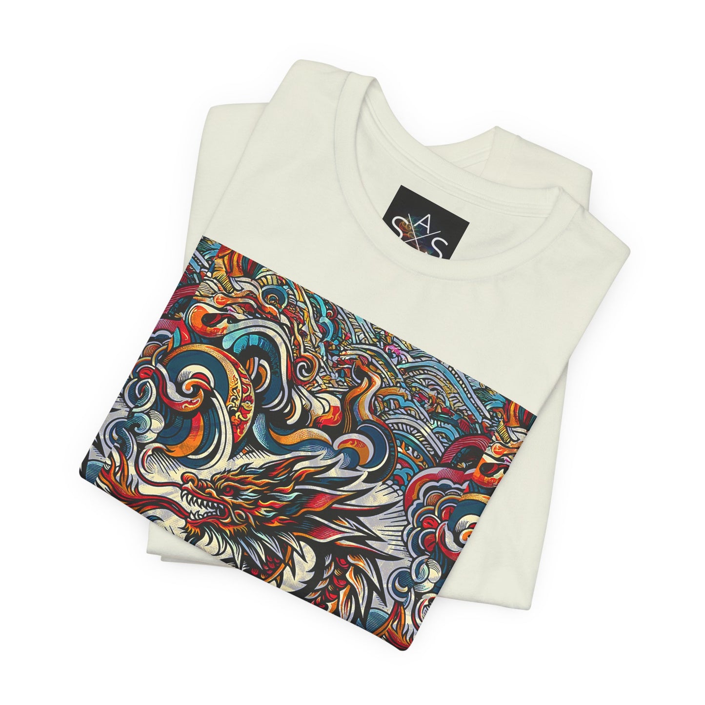 Vibrant Dragon Graphic Tee - Unisex Jersey Short Sleeve Shirt